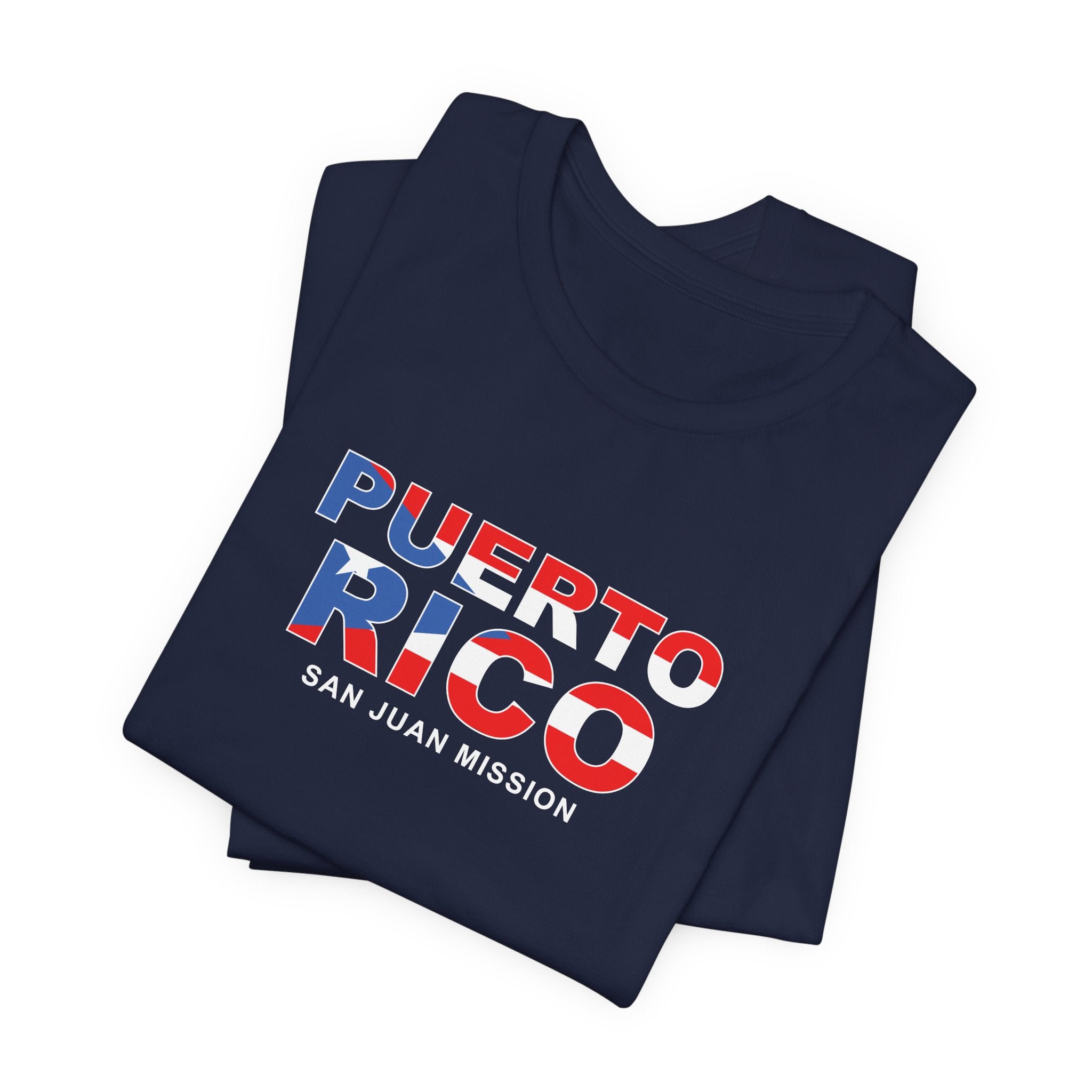 Puerto Rico San Juan Mission Flag Title T-shirt - Mission Wishlist - LDS Missionary Gift Store