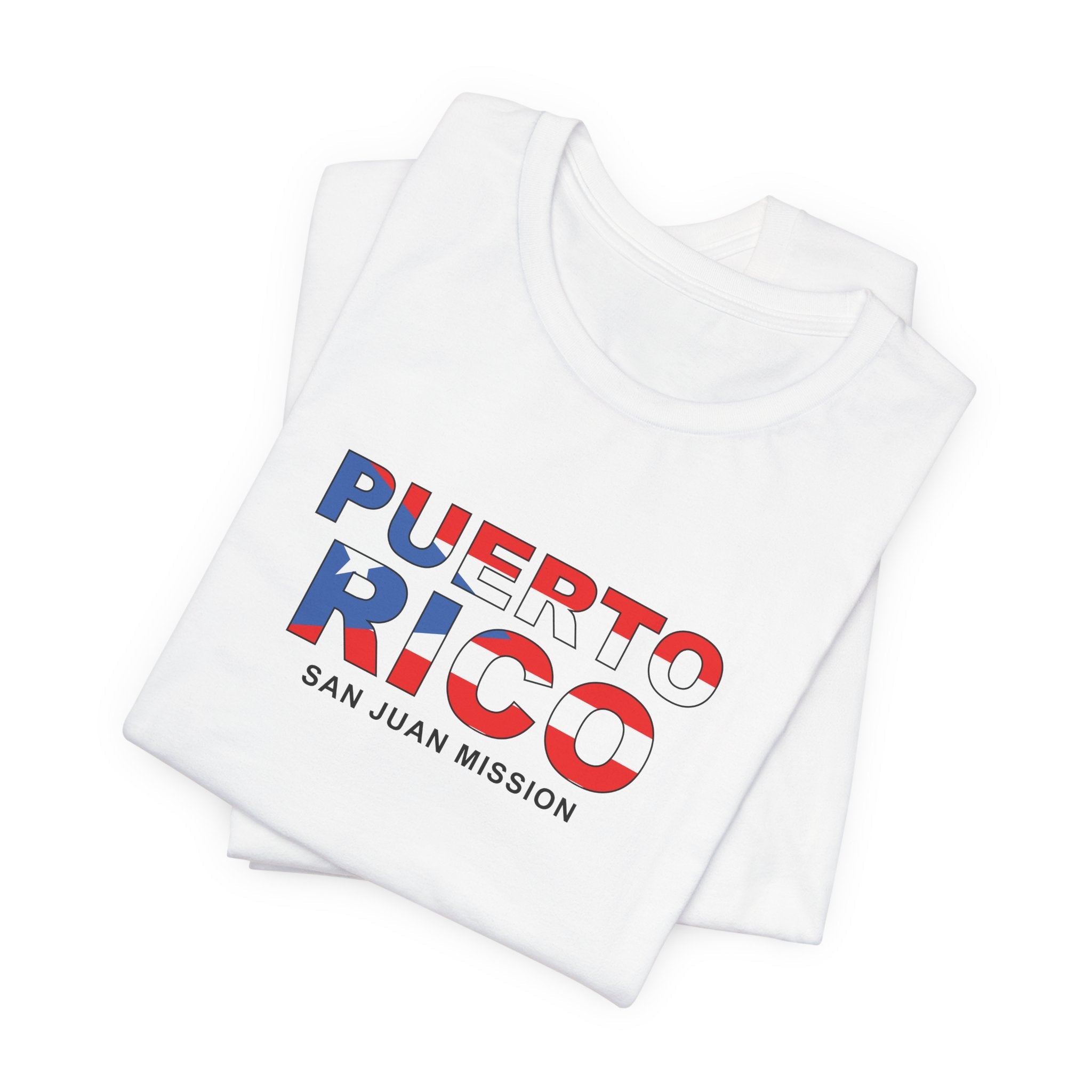 Puerto Rico San Juan Mission Flag Title T-shirt - Mission Wishlist - LDS Missionary Gift Store