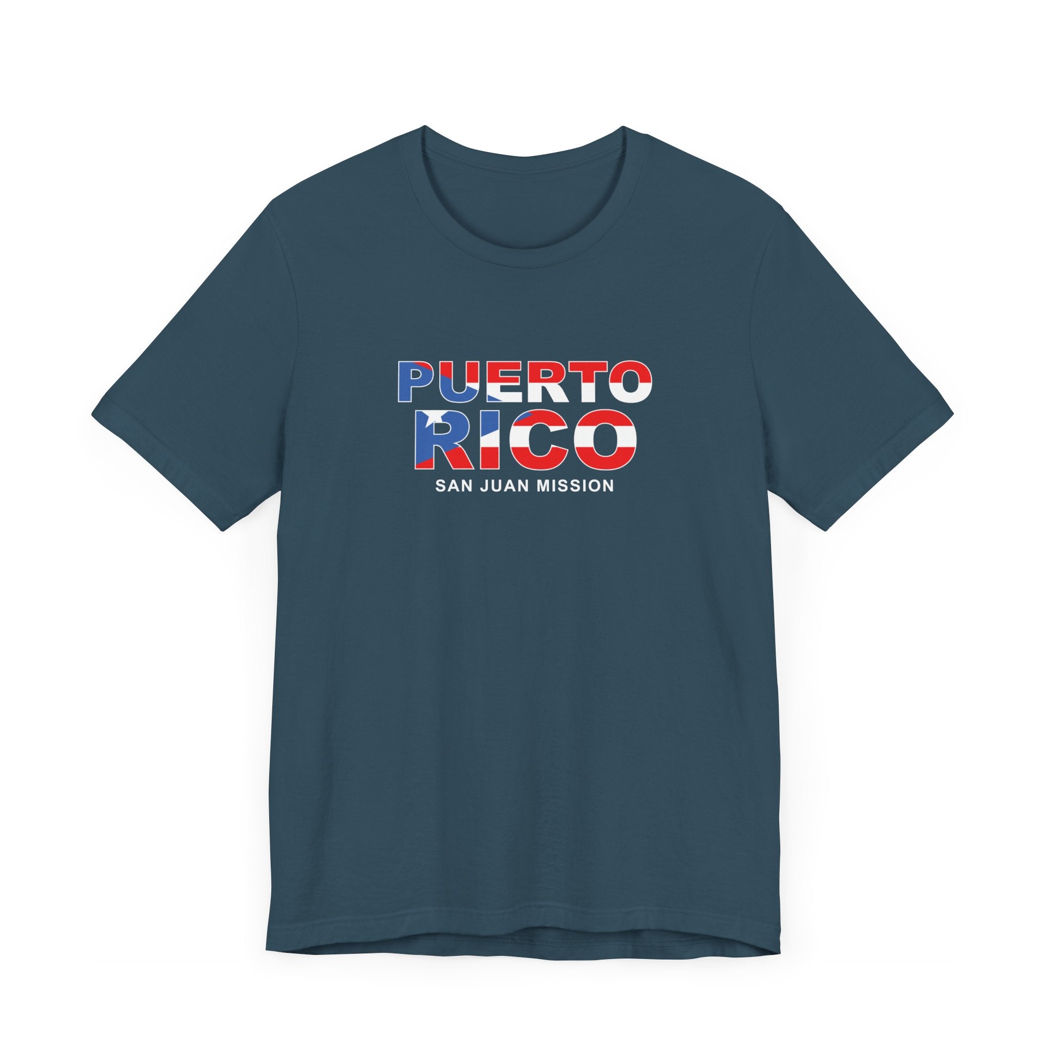 Puerto Rico San Juan Mission Flag Title T-shirt - Mission Wishlist - LDS Missionary Gift Store