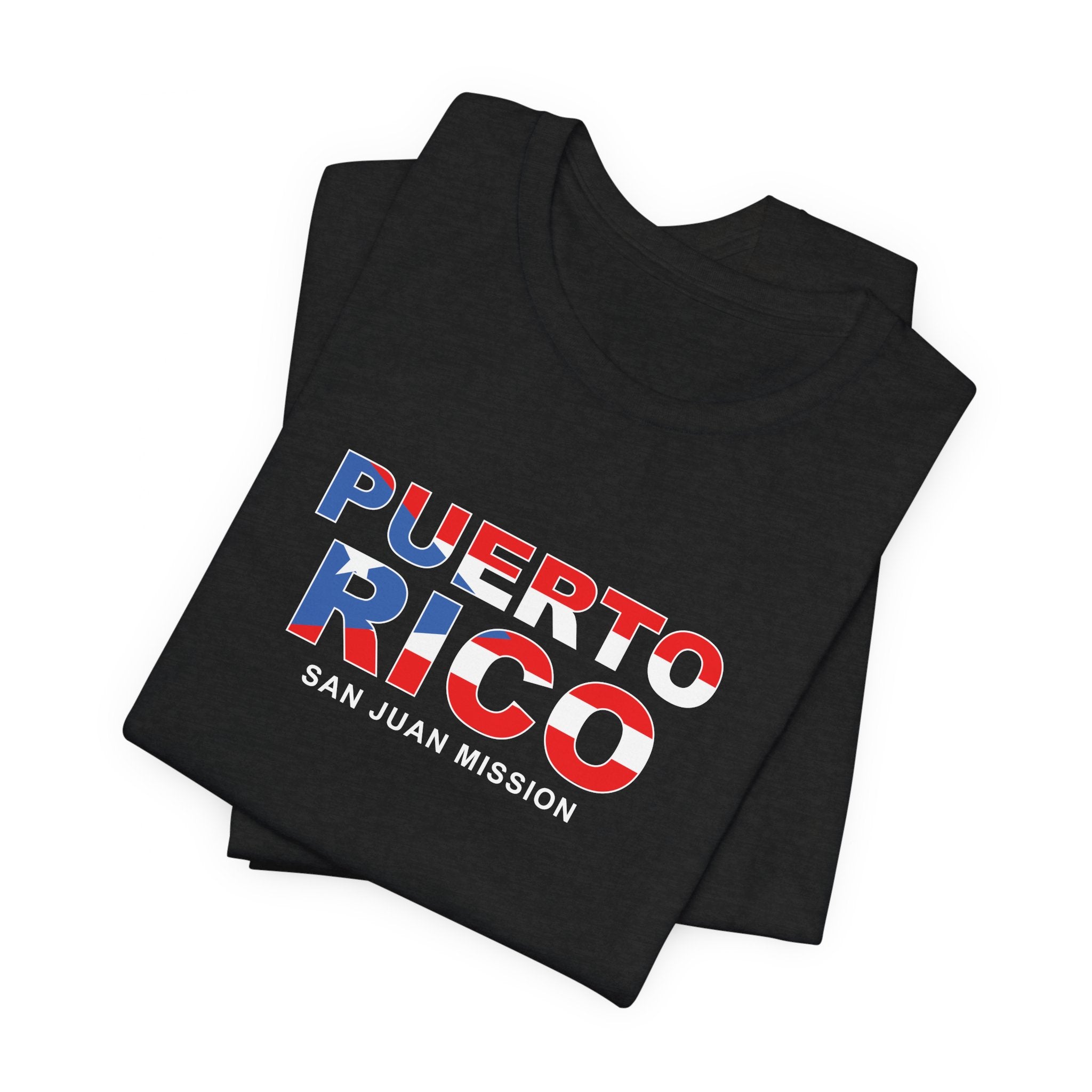Puerto Rico San Juan Mission Flag Title T-shirt - Mission Wishlist - LDS Missionary Gift Store
