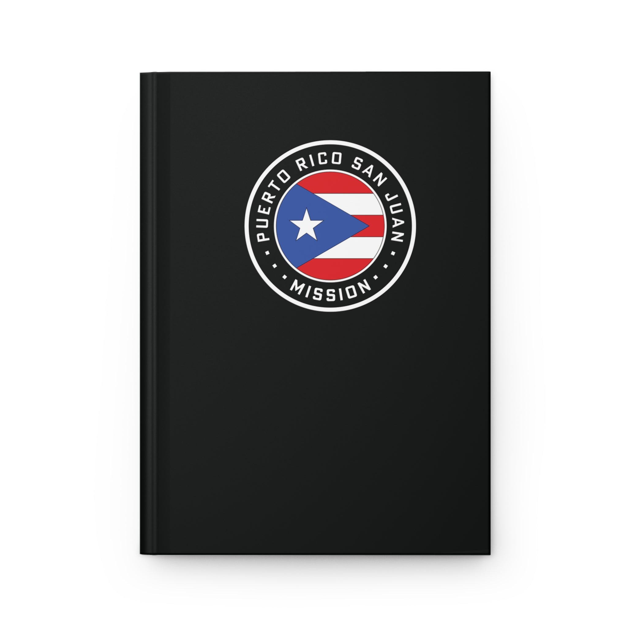 Puerto Rico San Juan Mission Logo Design Black Hardcover Journal Matte - Latter-Day Saint LDS Missionary Gift - Book of Mormon