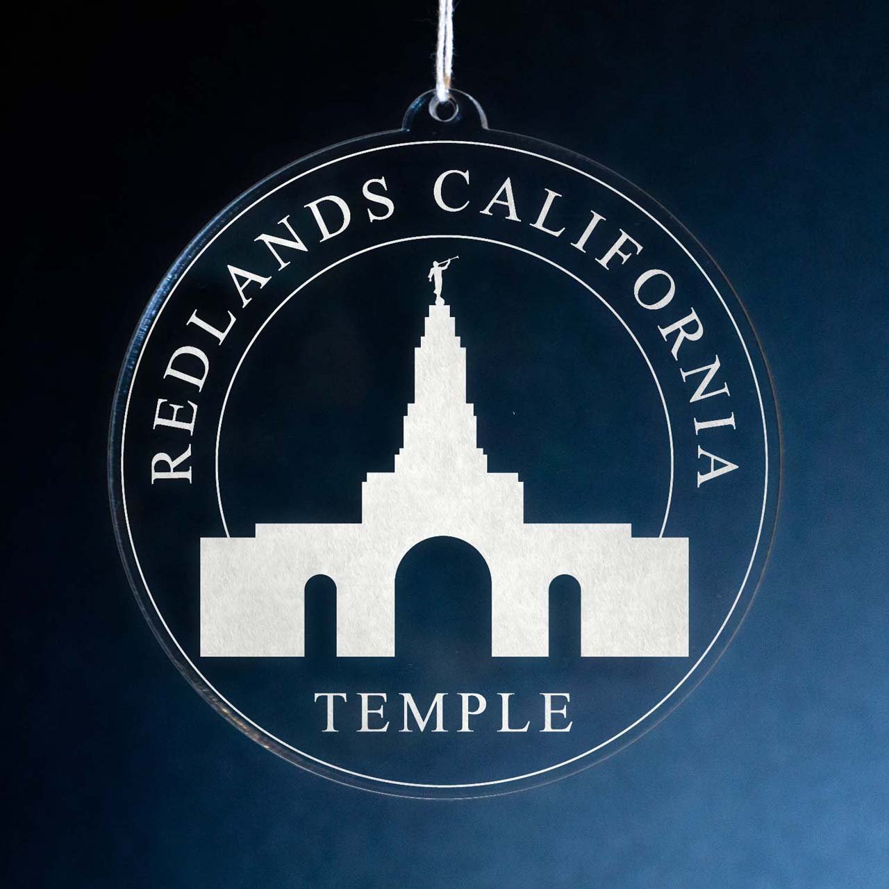 Redlands California Temple Christmas Ornament - Latter-Day Saint LDS Missionary Gift - Book of Mormon