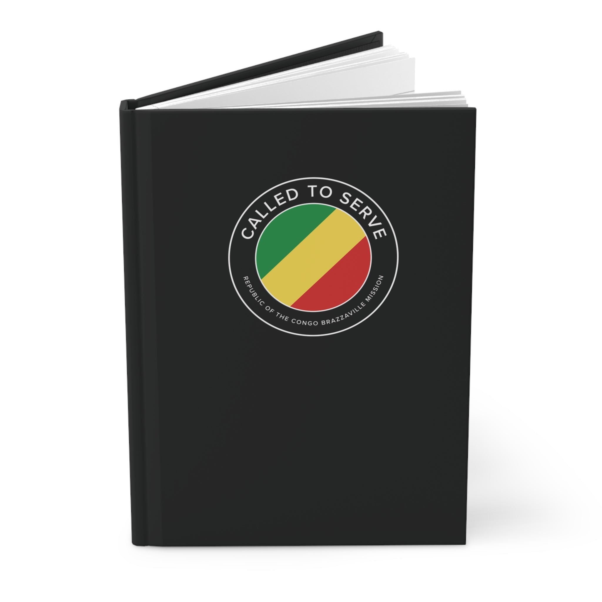 Republic of the Congo Brazzaville Mission Circle Flag Called to Serve Black Hardcover Journal Matte - Mission Wishlist - LDS Missionary Gift Store