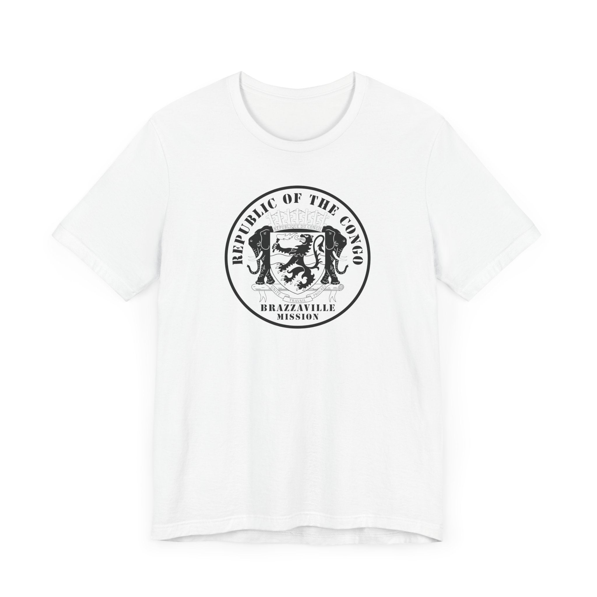 Republic of the Congo Brazzaville Mission Circular Monochrome Logo T-Shirt - Mission Wishlist - LDS Missionary Gift Store