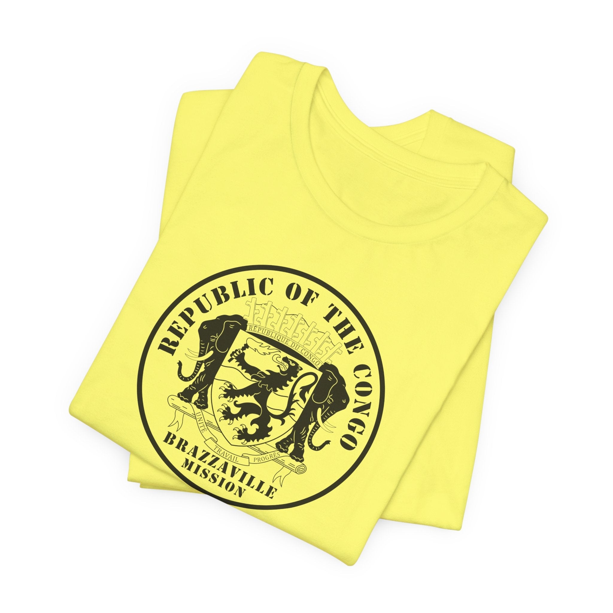 Republic of the Congo Brazzaville Mission Circular Monochrome Logo T-Shirt - Mission Wishlist - LDS Missionary Gift Store