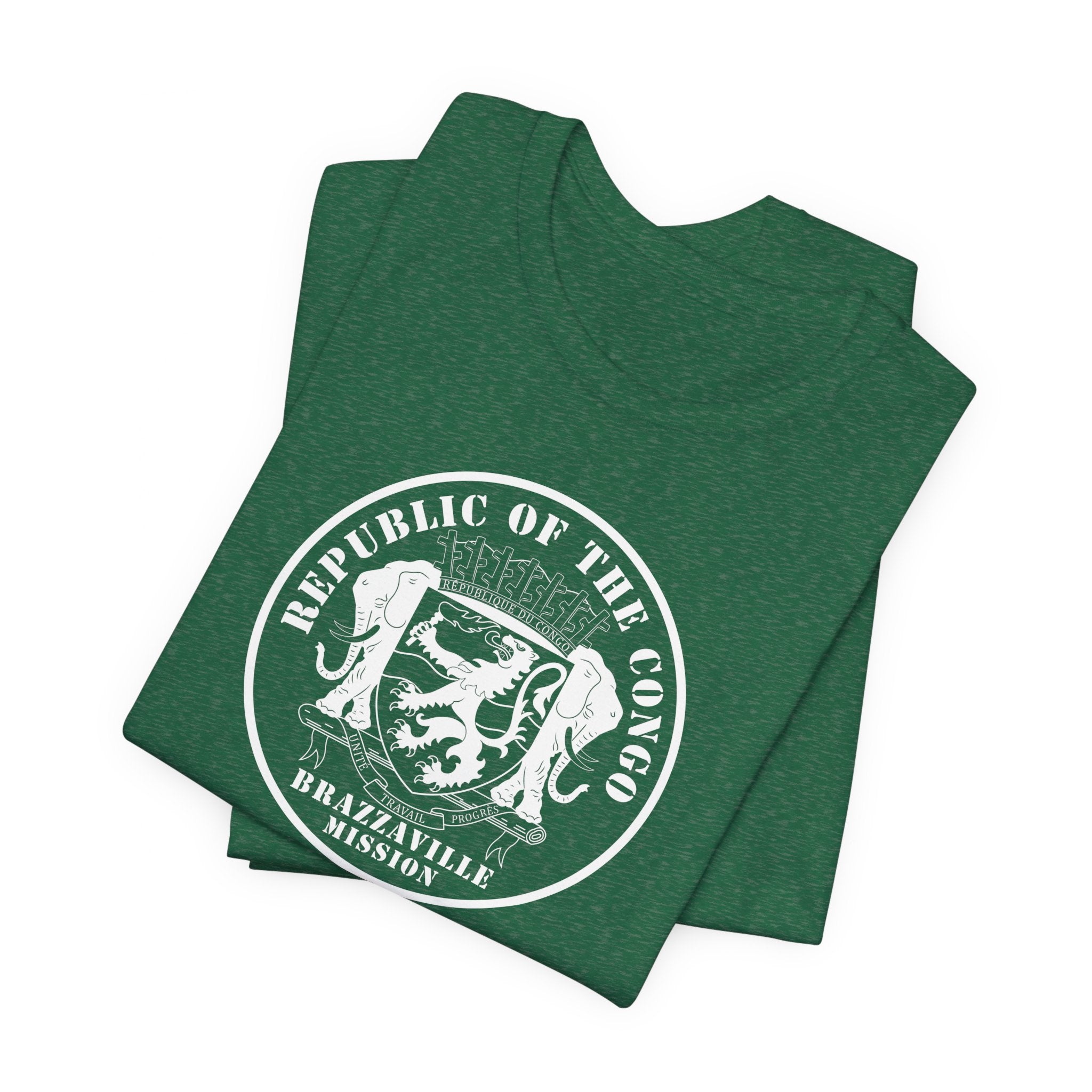 Republic of the Congo Brazzaville Mission Circular Monochrome Logo T-Shirt - Mission Wishlist - LDS Missionary Gift Store