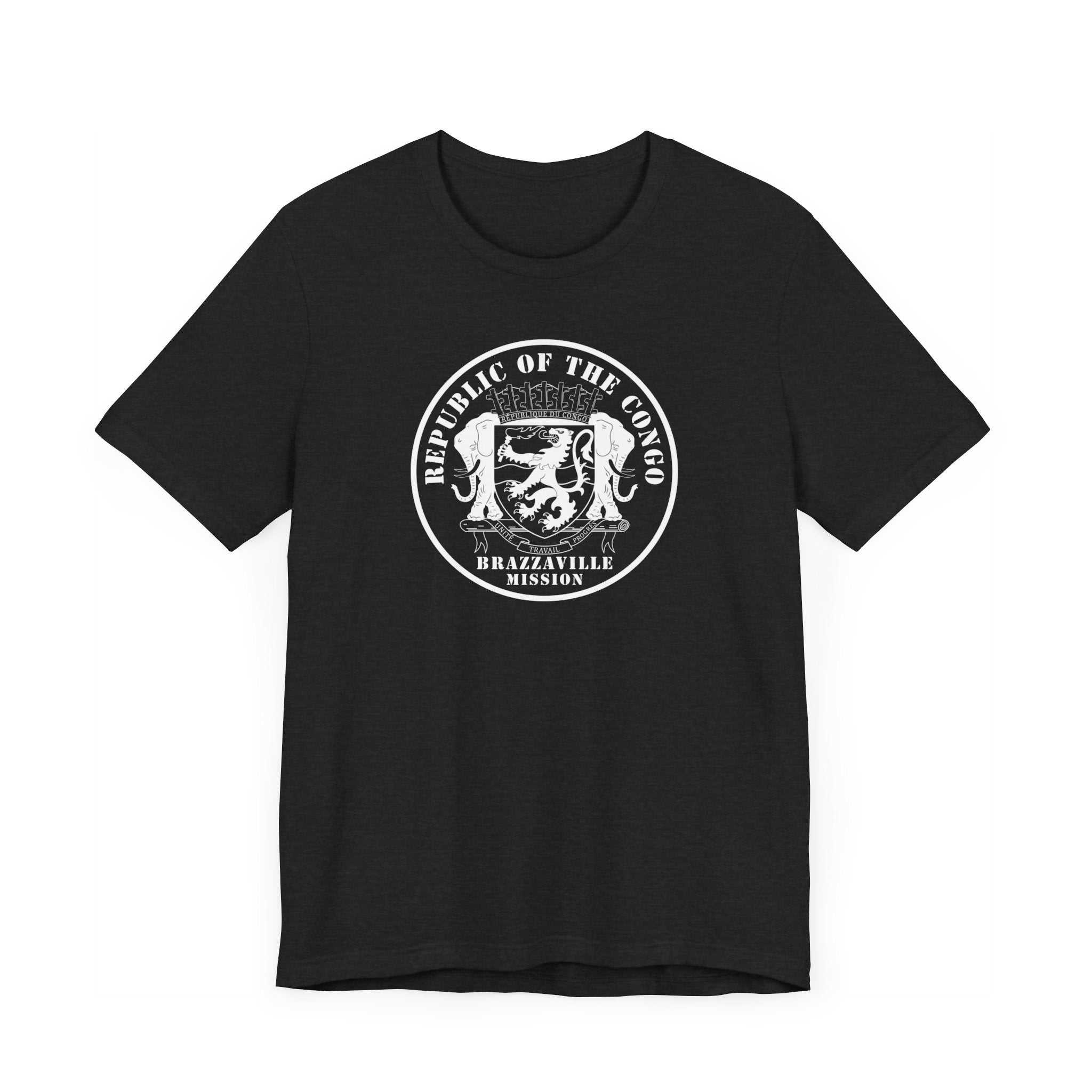 Republic of the Congo Brazzaville Mission Circular Monochrome Logo T-Shirt - Mission Wishlist - LDS Missionary Gift Store