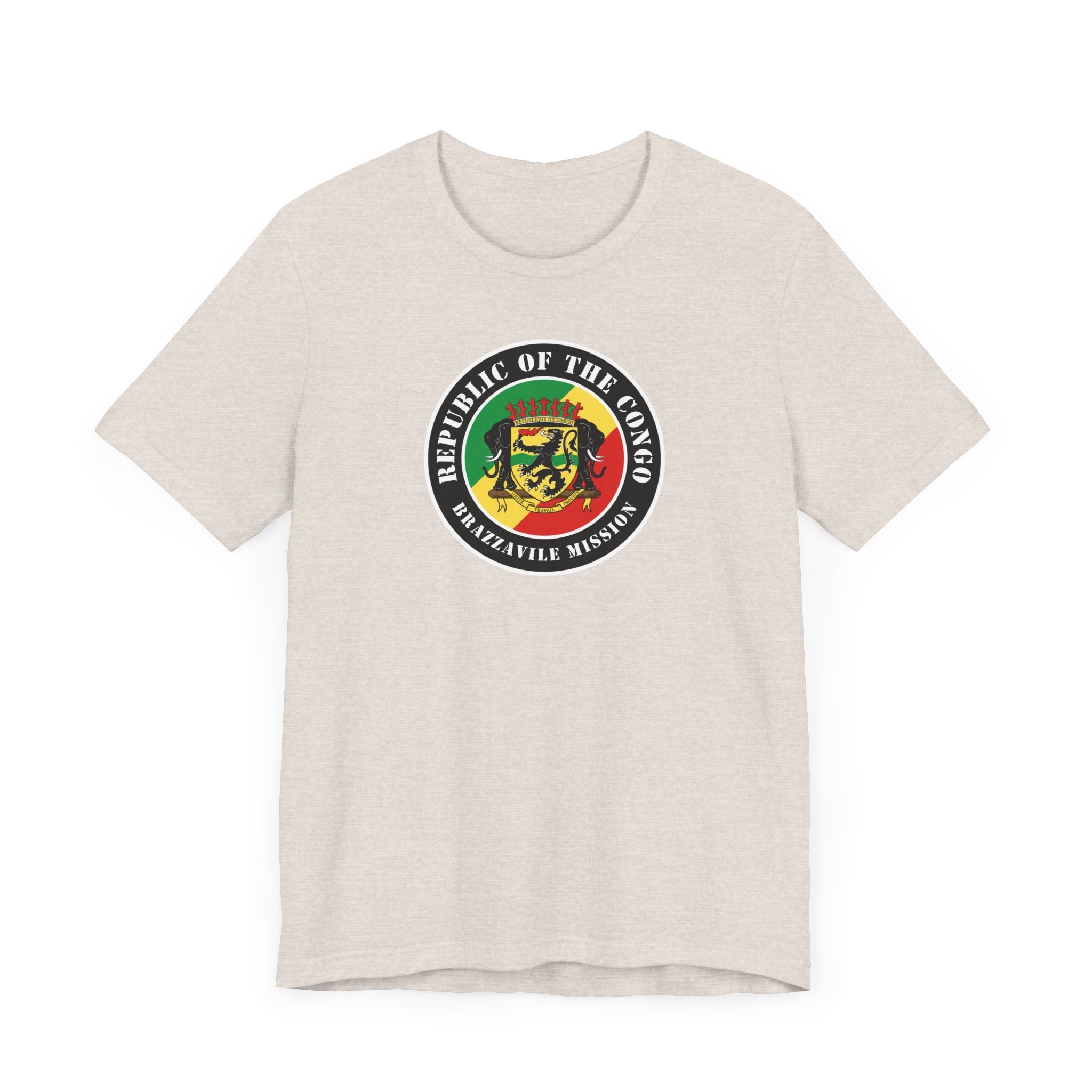 Republic of the Congo Brazzaville Mission Flag Logo (Black Border) T-shirt - Mission Wishlist - LDS Missionary Gift Store