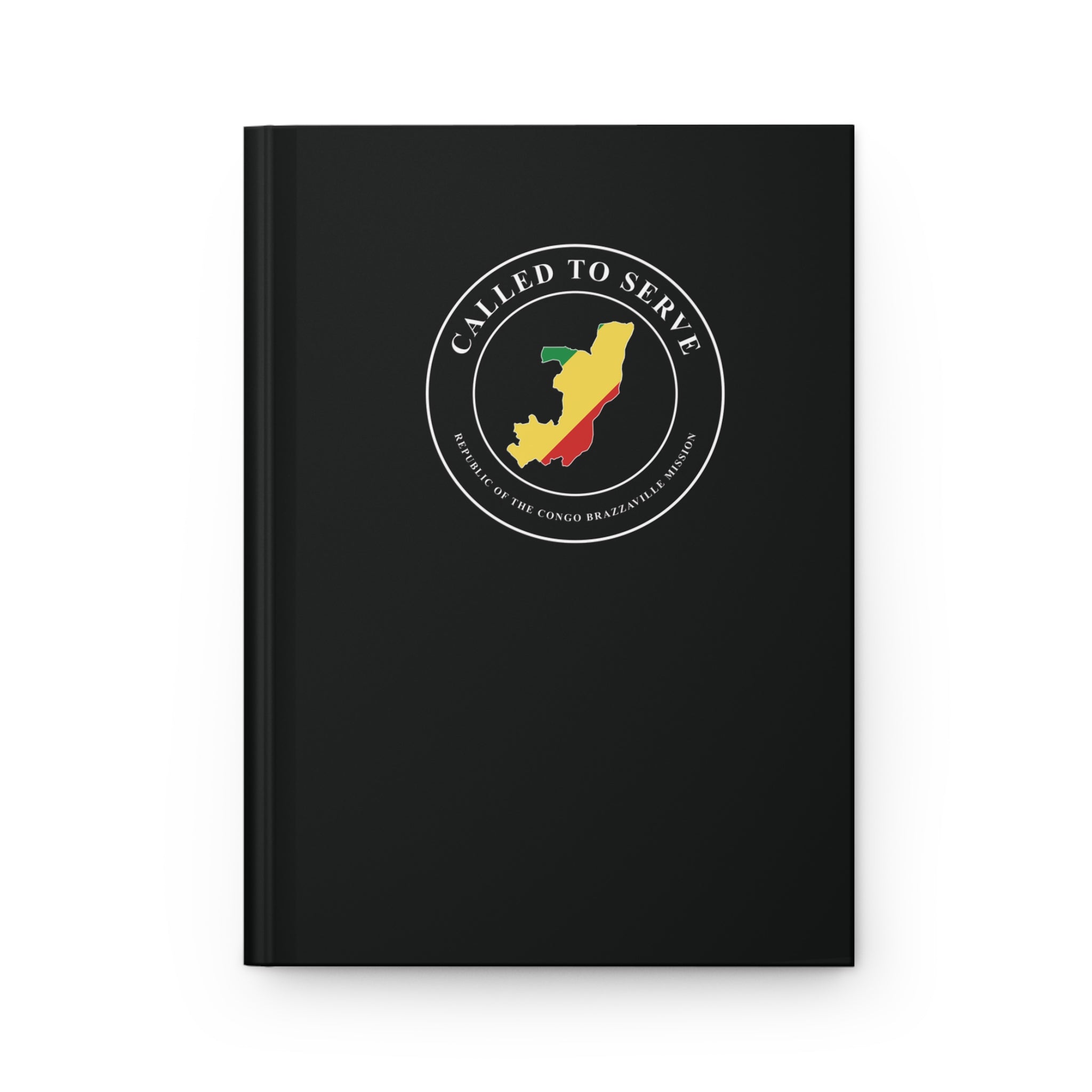 Republic of the Congo Brazzaville Mission Flag Map Called to Serve Black Hardcover Journal Matte - Mission Wishlist - LDS Missionary Gift Store