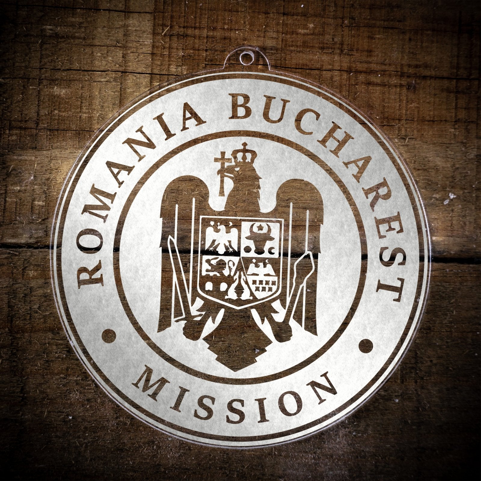 Romania Bucharest Mission Christmas Ornament - Latter-Day Saint LDS Missionary Gift - Book of Mormon