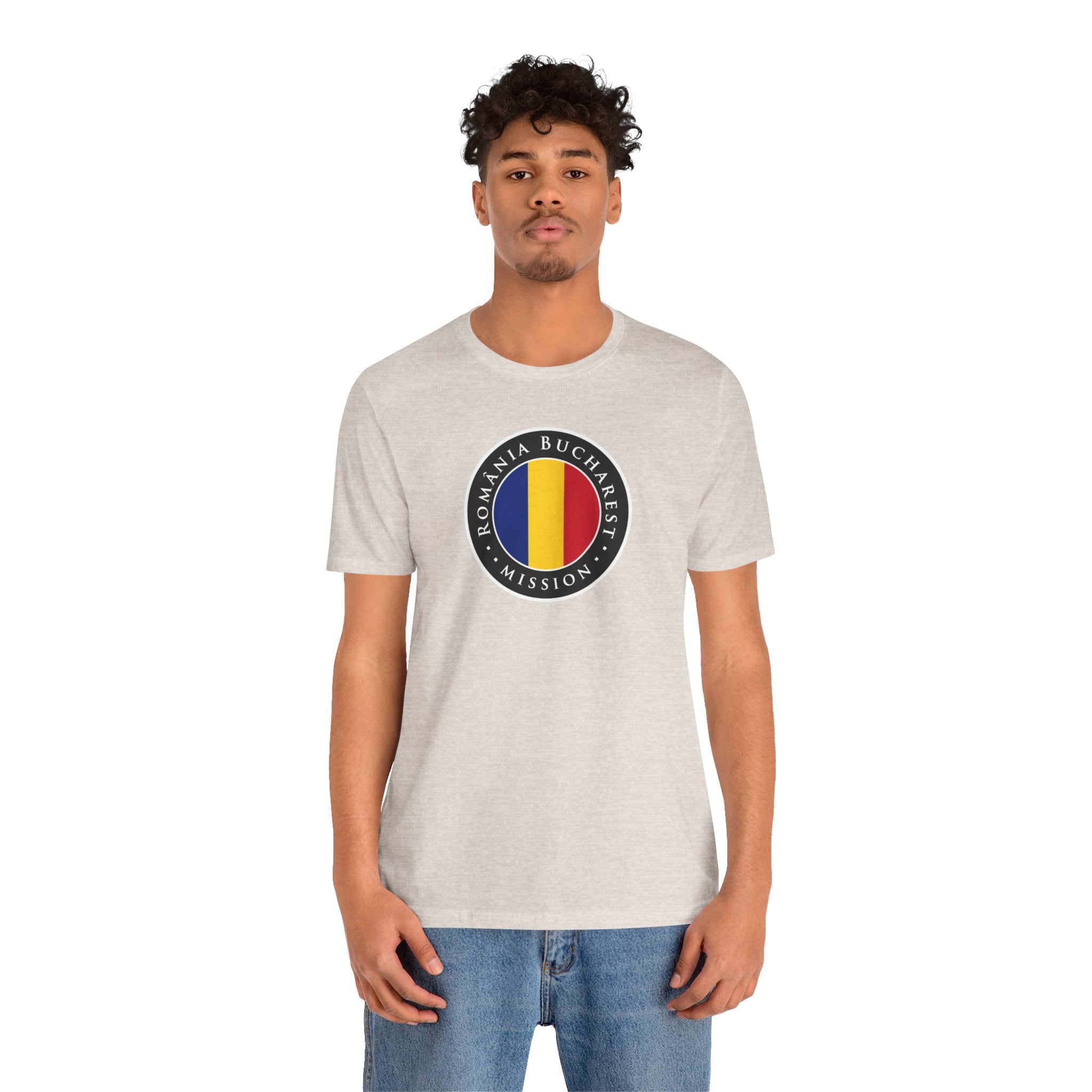 Romania Bucharest Mission Flag Logo (Black Border) T-shirt - Mission Wishlist - LDS Missionary Gift Store