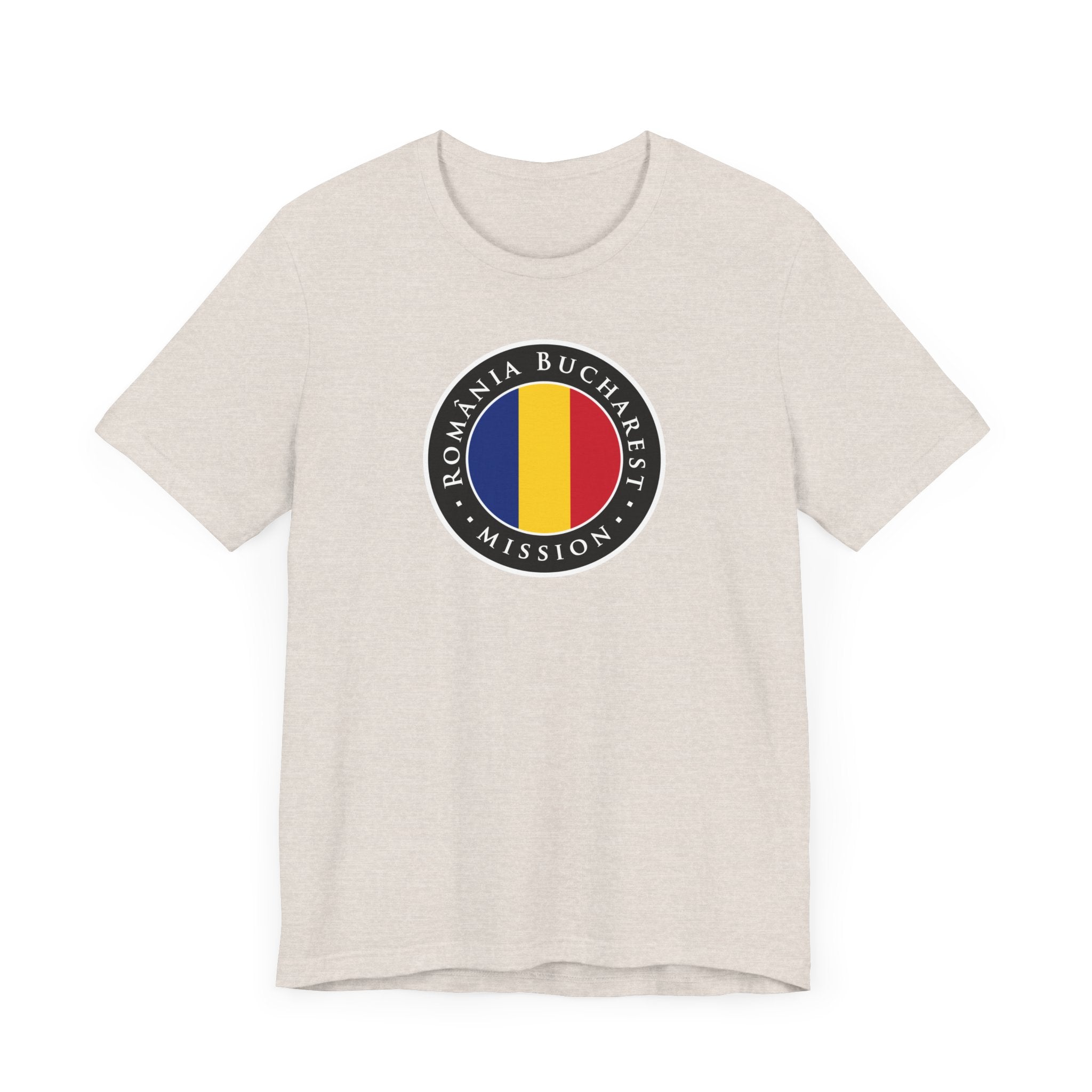Romania Bucharest Mission Flag Logo (Black Border) T-shirt - Mission Wishlist - LDS Missionary Gift Store