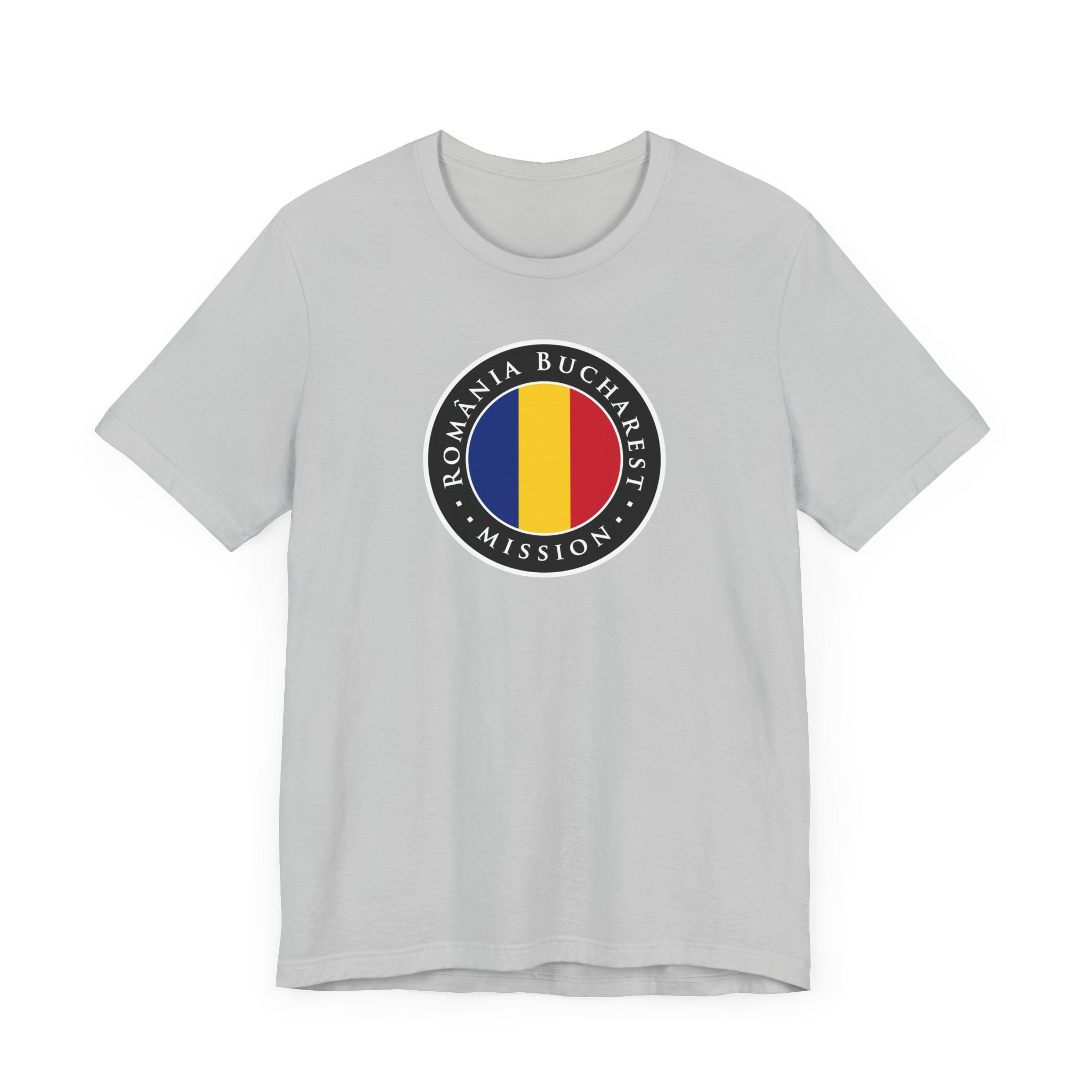 Romania Bucharest Mission Flag Logo (Black Border) T-shirt - Mission Wishlist - LDS Missionary Gift Store