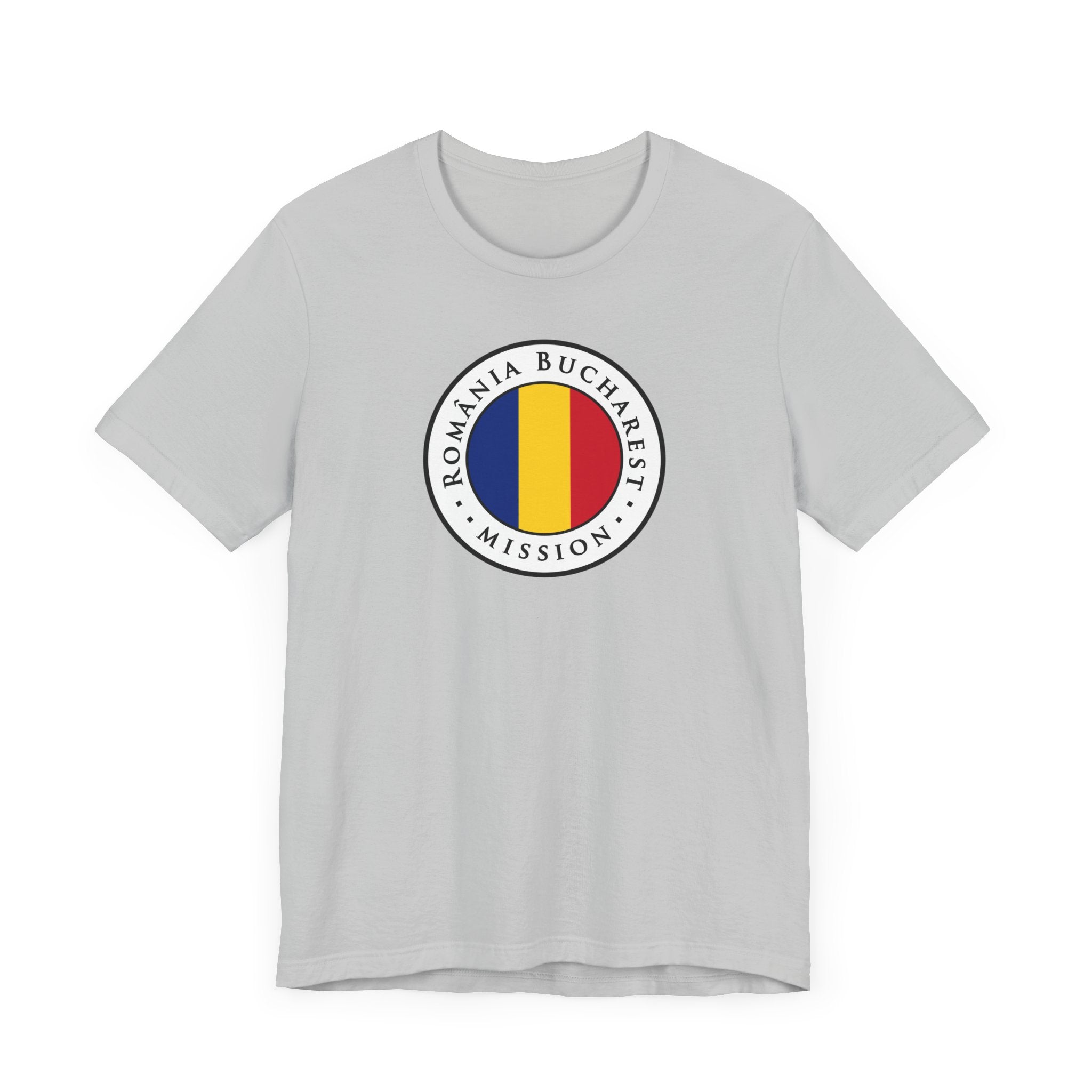Romania Bucharest Mission Flag Logo (White Border) T-shirt - Mission Wishlist - LDS Missionary Gift Store