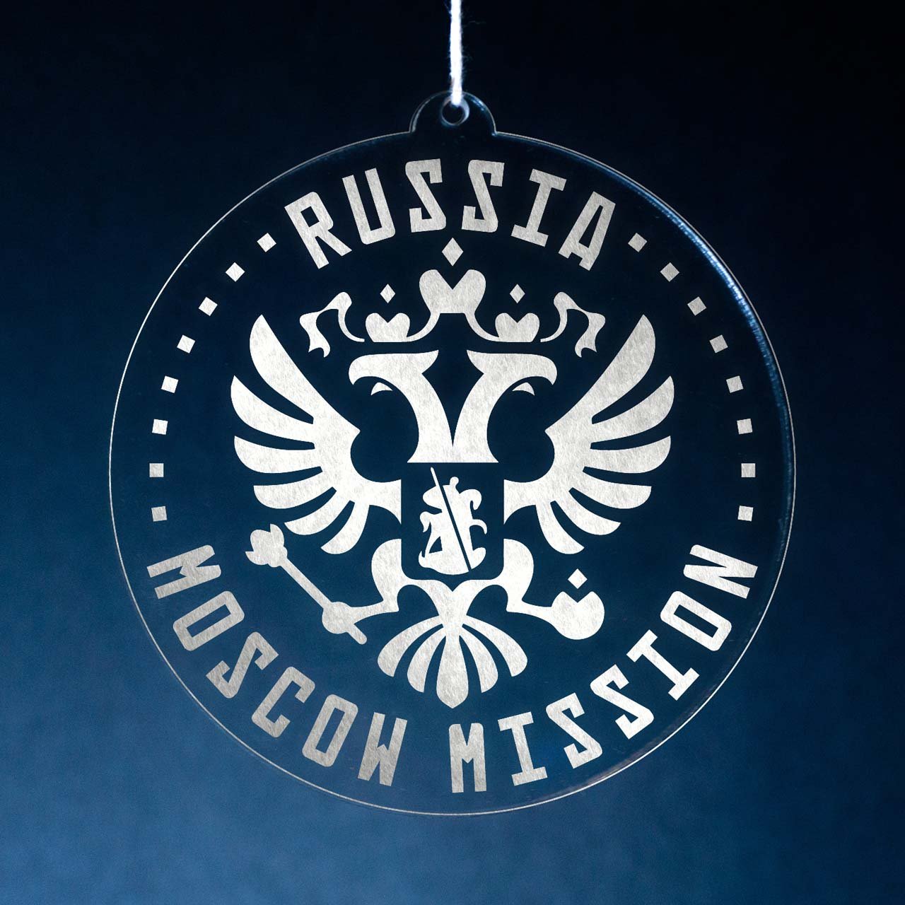 Russia Moscow Mission Christmas Ornament - Latter-Day Saint LDS Missionary Gift - Book of Mormon