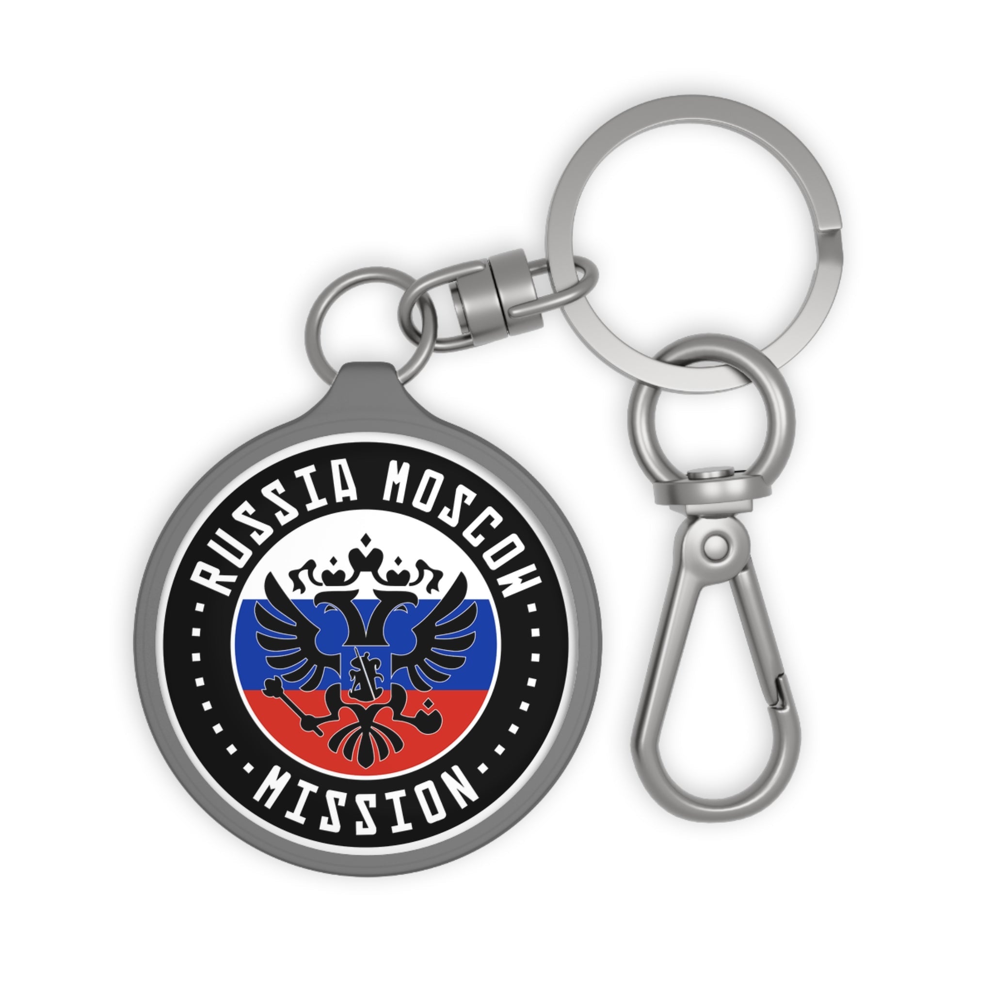 Russia Moscow Mission Circle Flag Key Tag - Mission Wishlist - LDS Missionary Gift Store
