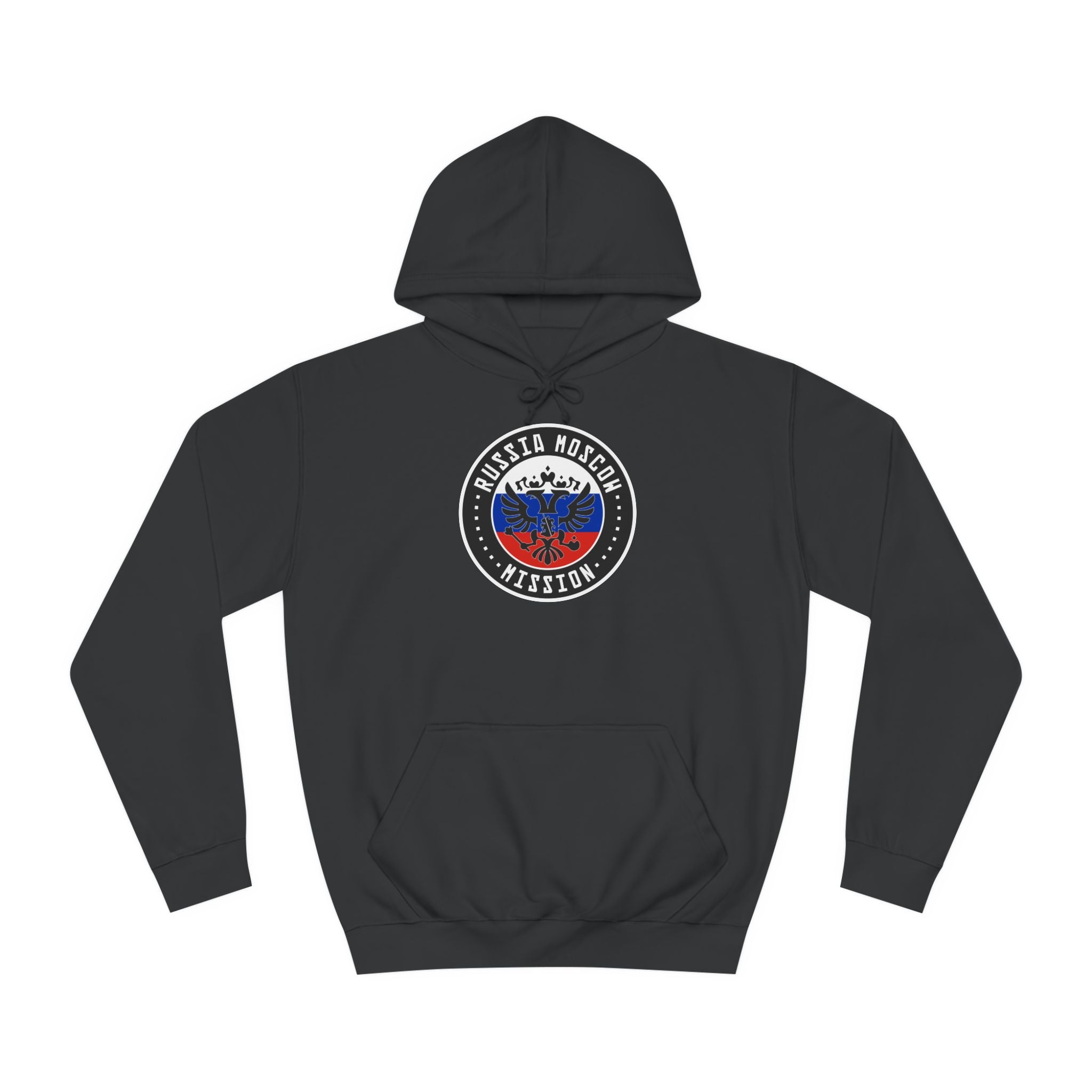 Russia Moscow Mission Flag Logo (Black Border) College Hoodie - Mission Wishlist - LDS Missionary Gift Store