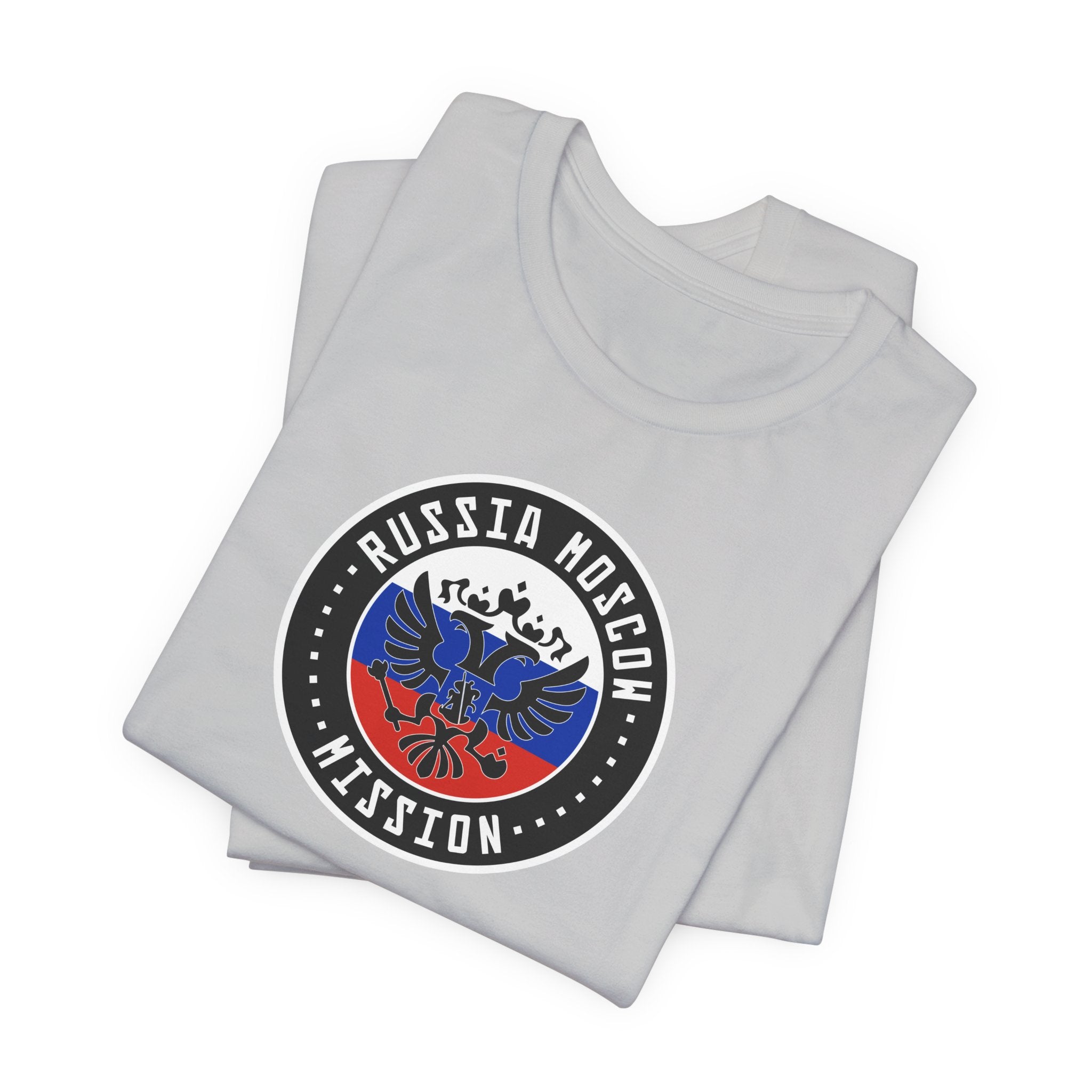 Russia Moscow Mission Flag Logo (Black Border) T-shirt - Mission Wishlist - LDS Missionary Gift Store