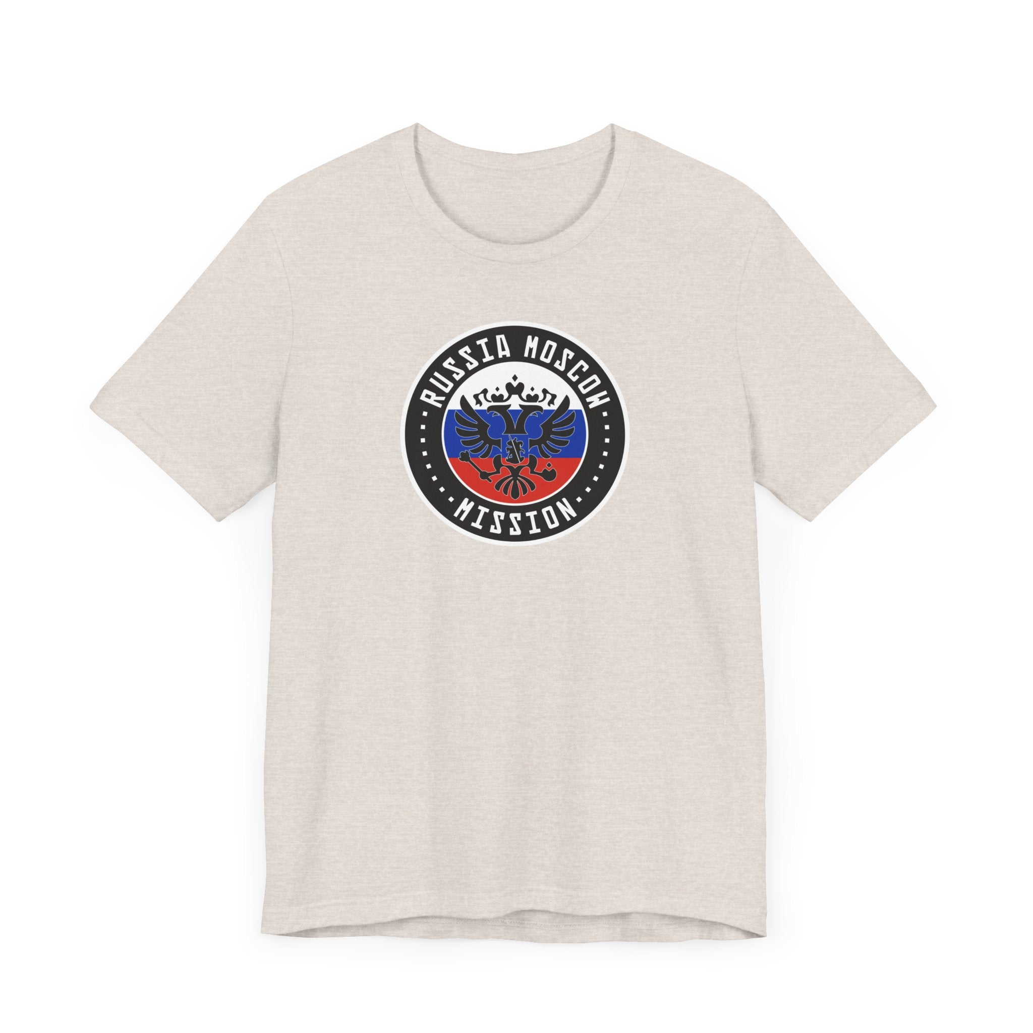 Russia Moscow Mission Flag Logo (Black Border) T-shirt - Mission Wishlist - LDS Missionary Gift Store