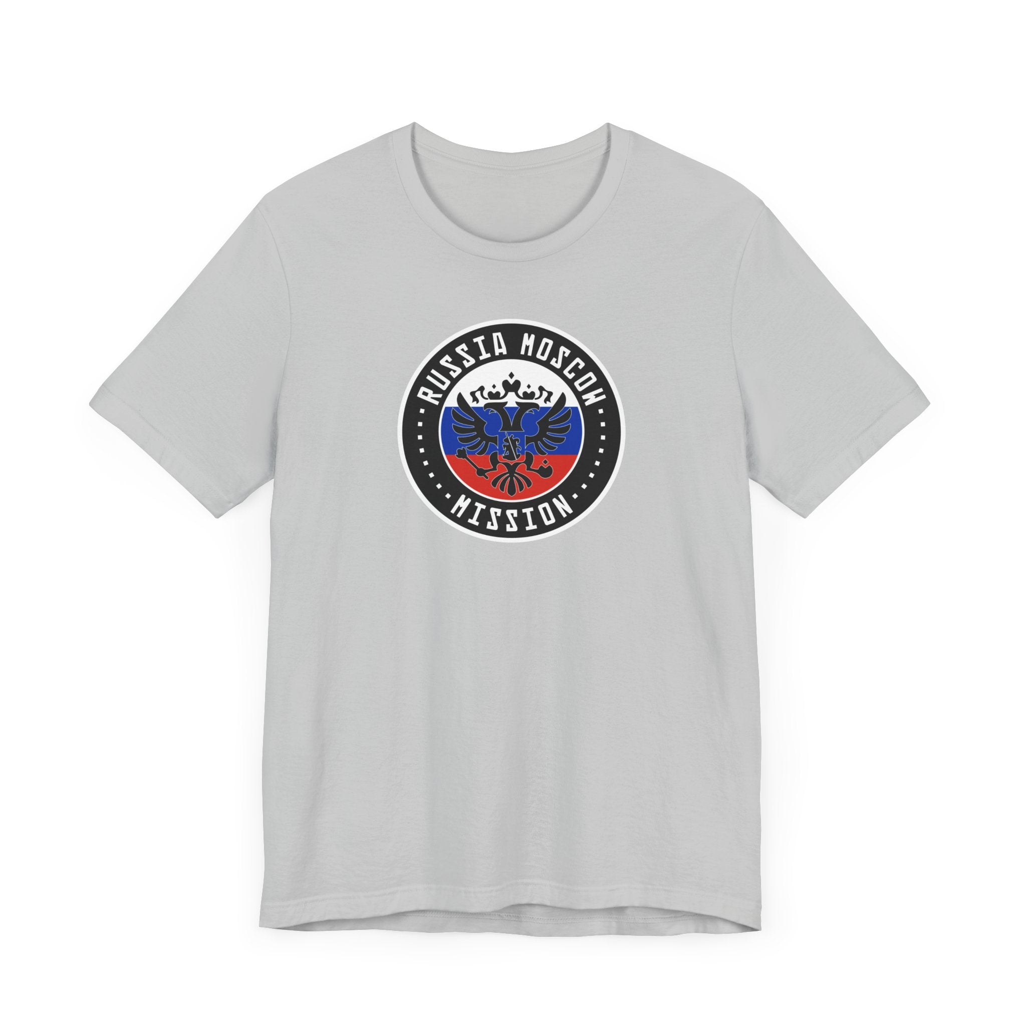 Russia Moscow Mission Flag Logo (Black Border) T-shirt - Mission Wishlist - LDS Missionary Gift Store