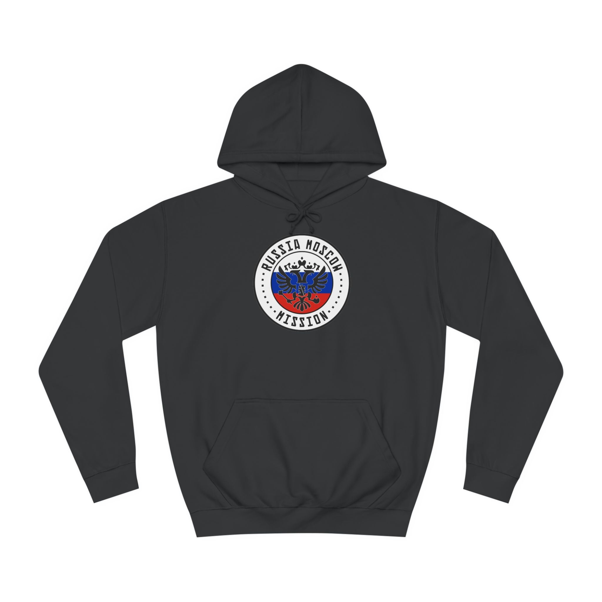 Russia Moscow Mission Flag Logo (White Border) College Hoodie - Mission Wishlist - LDS Missionary Gift Store