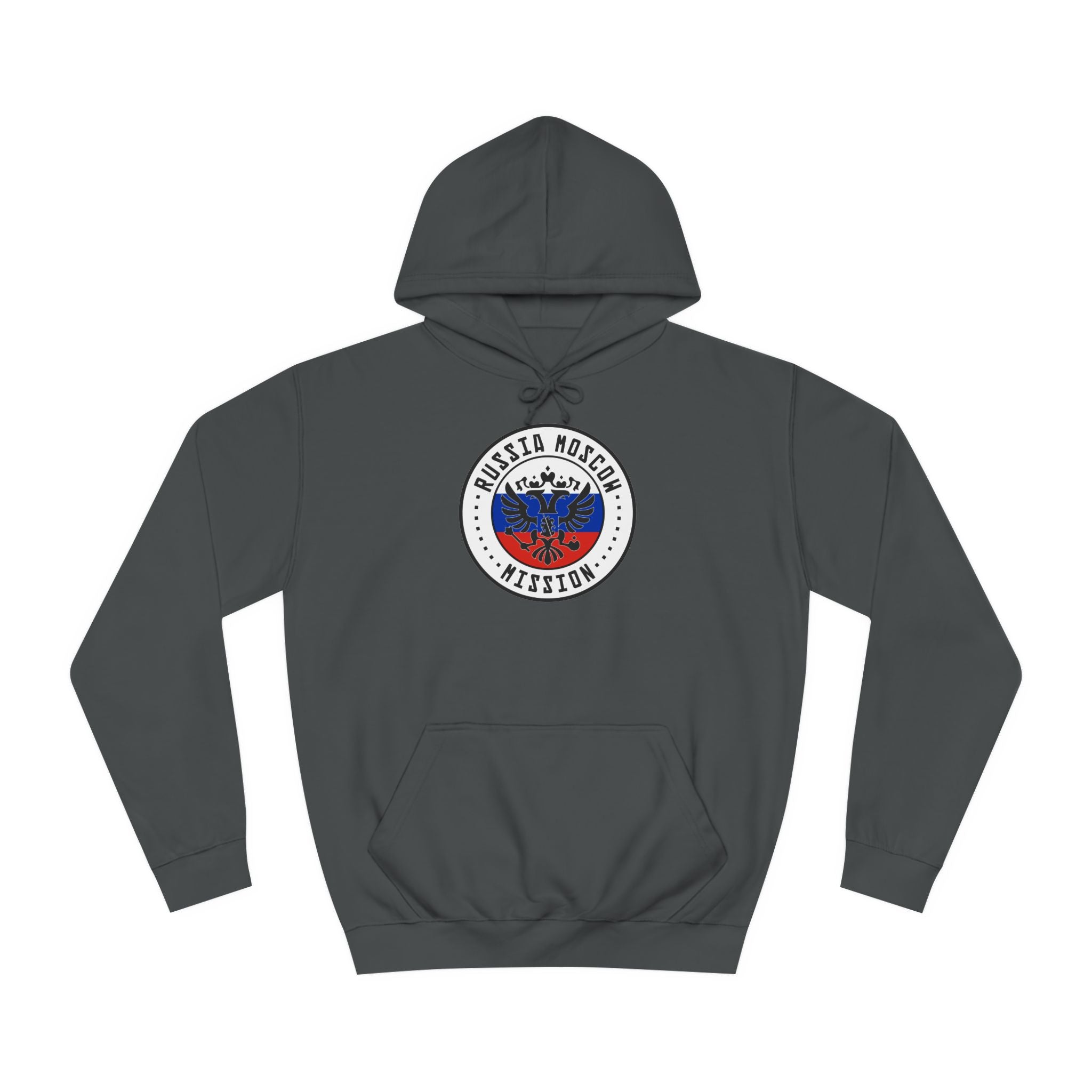 Russia Moscow Mission Flag Logo (White Border) College Hoodie - Mission Wishlist - LDS Missionary Gift Store