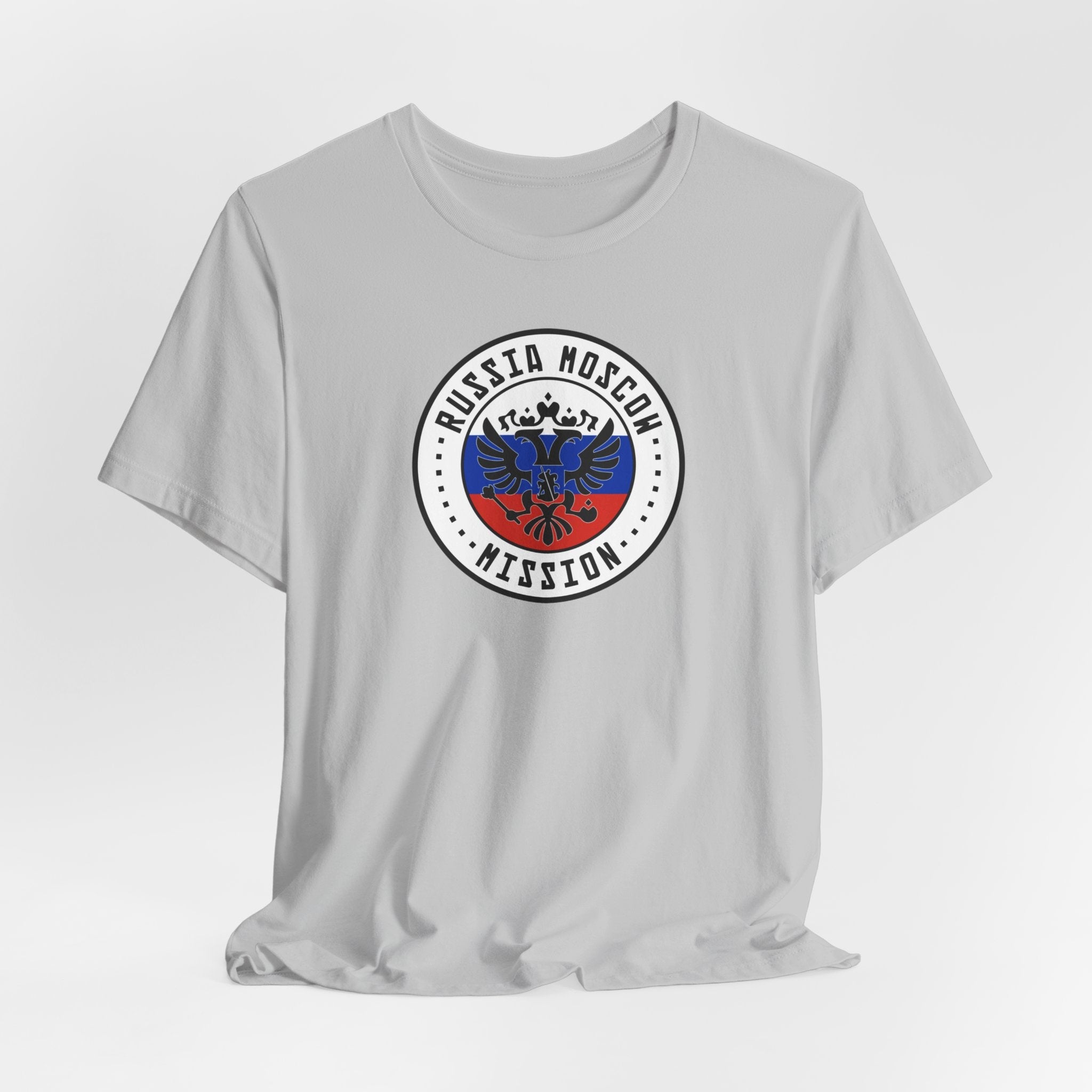 Russia Moscow Mission Flag Logo (White Border) T-shirt - Mission Wishlist - LDS Missionary Gift Store
