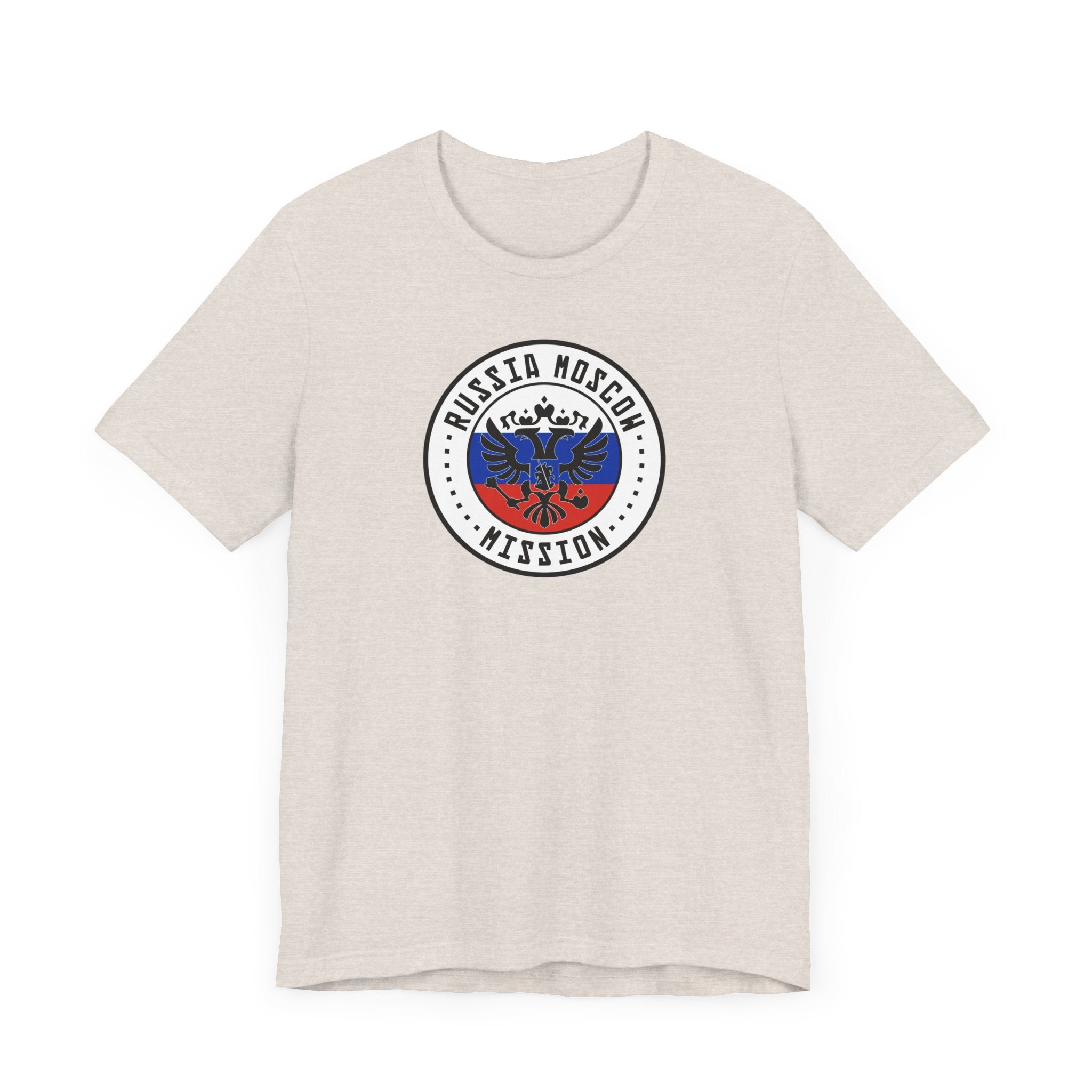 Russia Moscow Mission Flag Logo (White Border) T-shirt - Mission Wishlist - LDS Missionary Gift Store