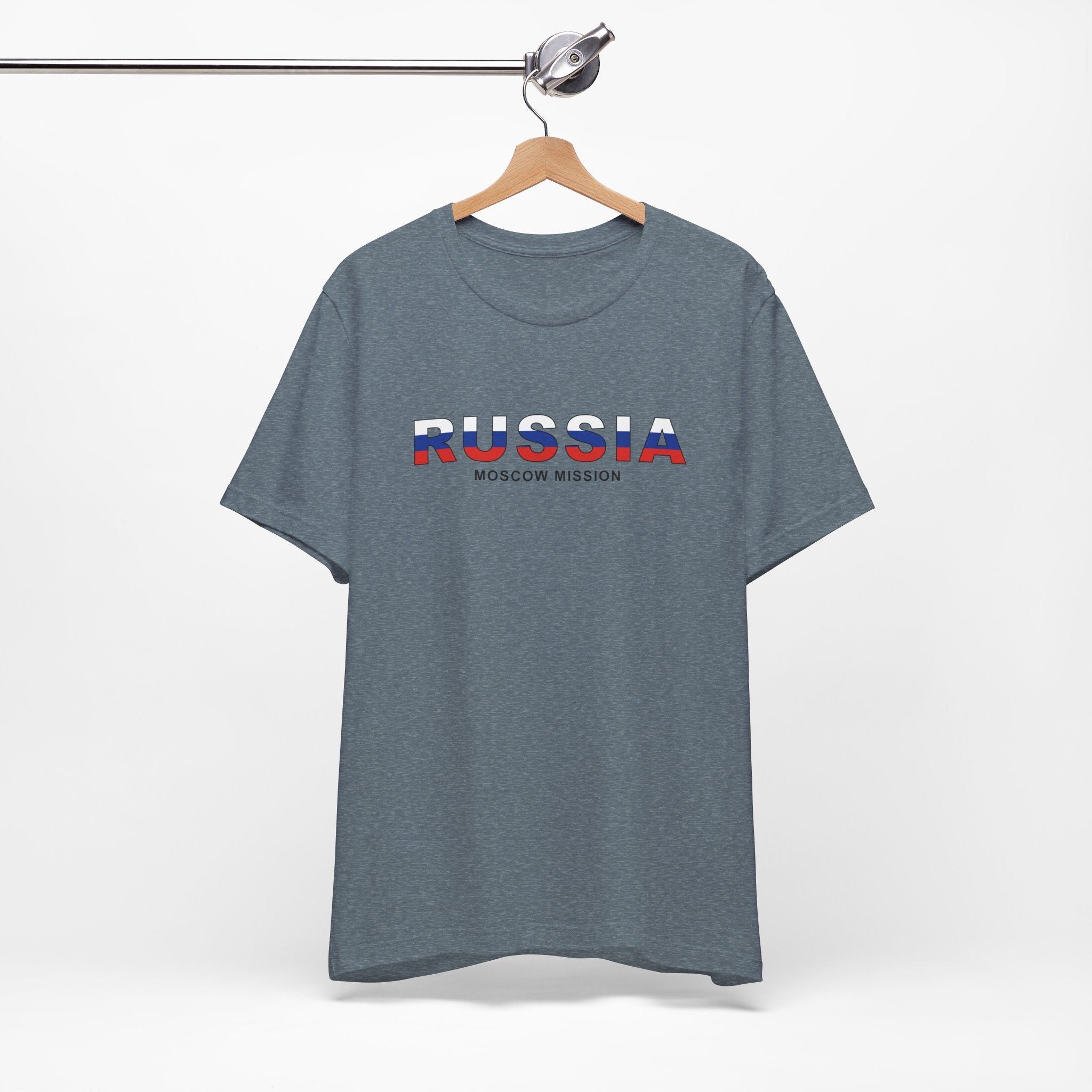 Russia Moscow Mission Flag Title T-shirt - Mission Wishlist - LDS Missionary Gift Store