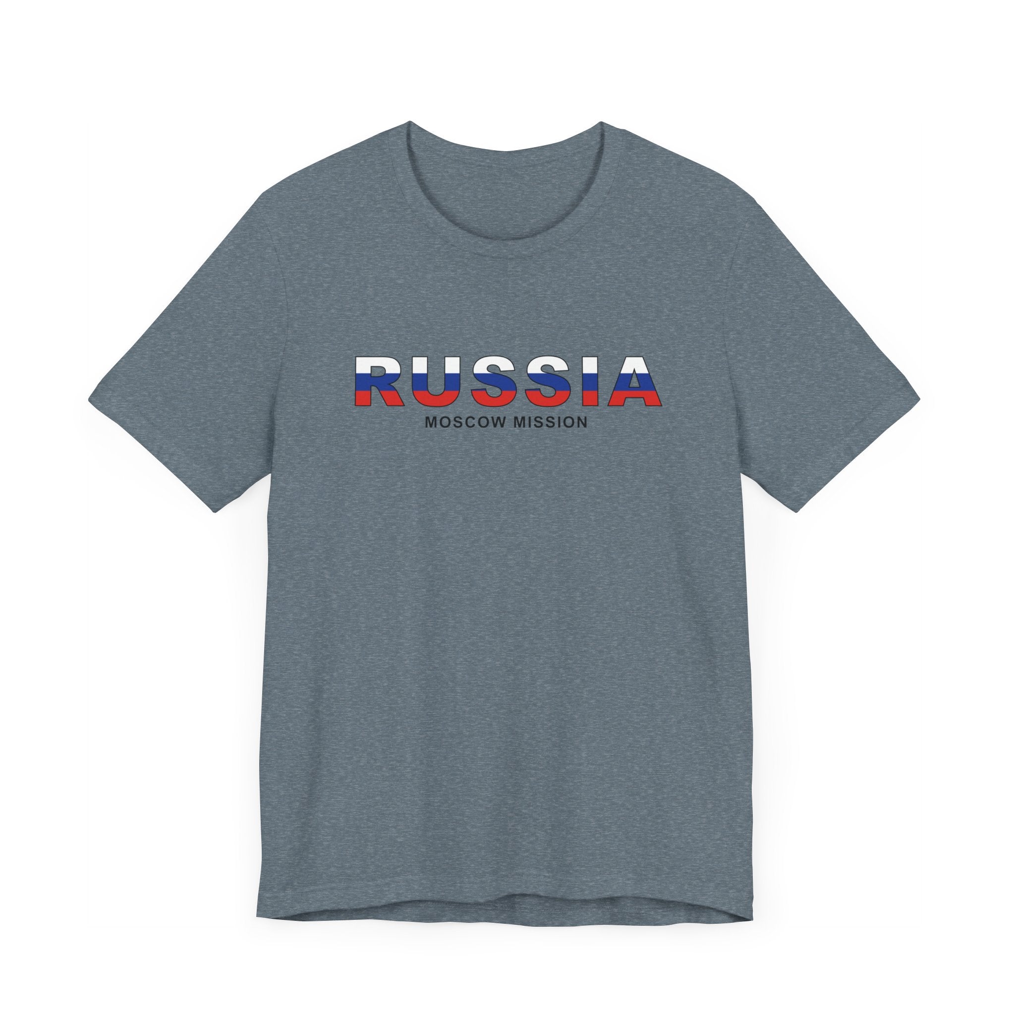 Russia Moscow Mission Flag Title T-shirt - Mission Wishlist - LDS Missionary Gift Store
