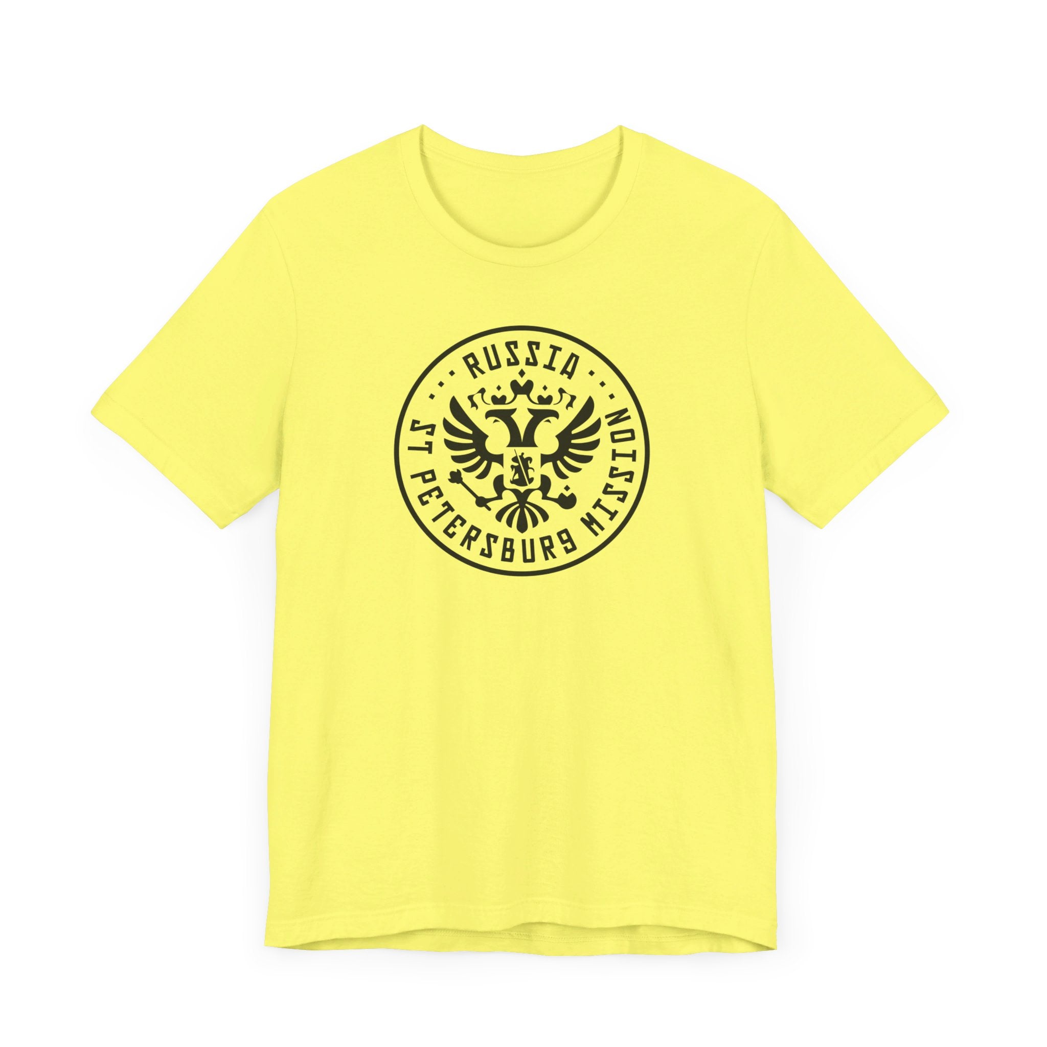 Russia Novosibirsk Mission Circular Monochrome Logo T-Shirt - Mission Wishlist - LDS Missionary Gift Store