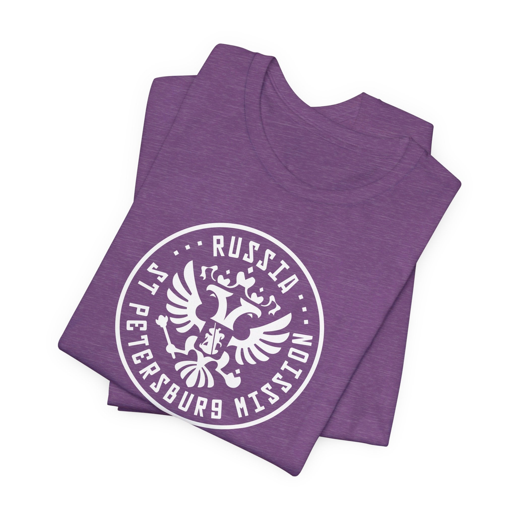 Russia Novosibirsk Mission Circular Monochrome Logo T-Shirt - Mission Wishlist - LDS Missionary Gift Store