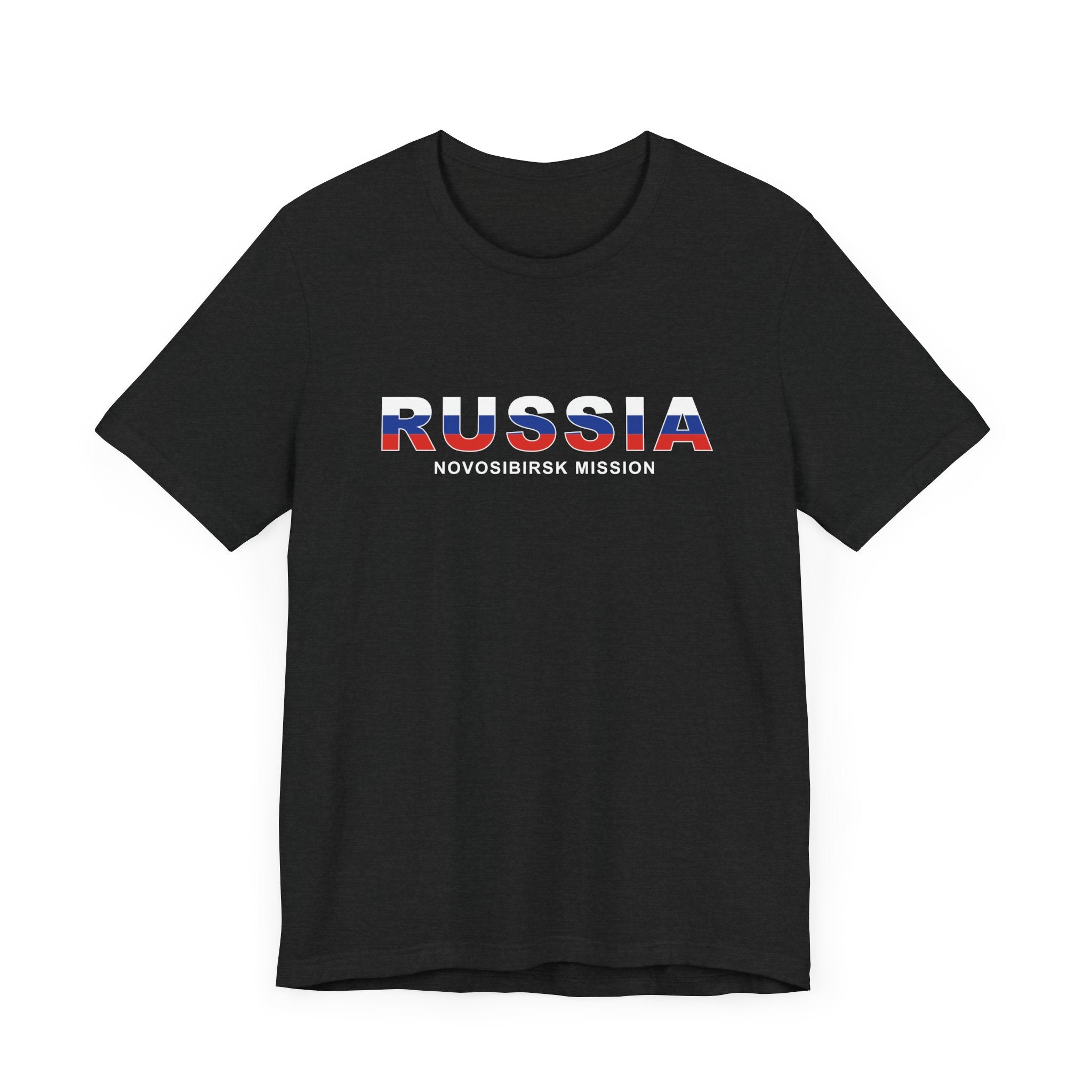 Russia Novosibirsk Mission Flag Title T-shirt - Mission Wishlist - LDS Missionary Gift Store