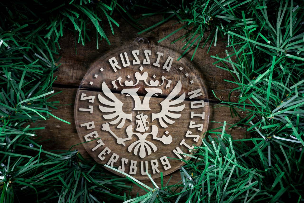 Russia Saint Petersburg Mission Christmas Ornament - Latter-Day Saint LDS Missionary Gift - Book of Mormon
