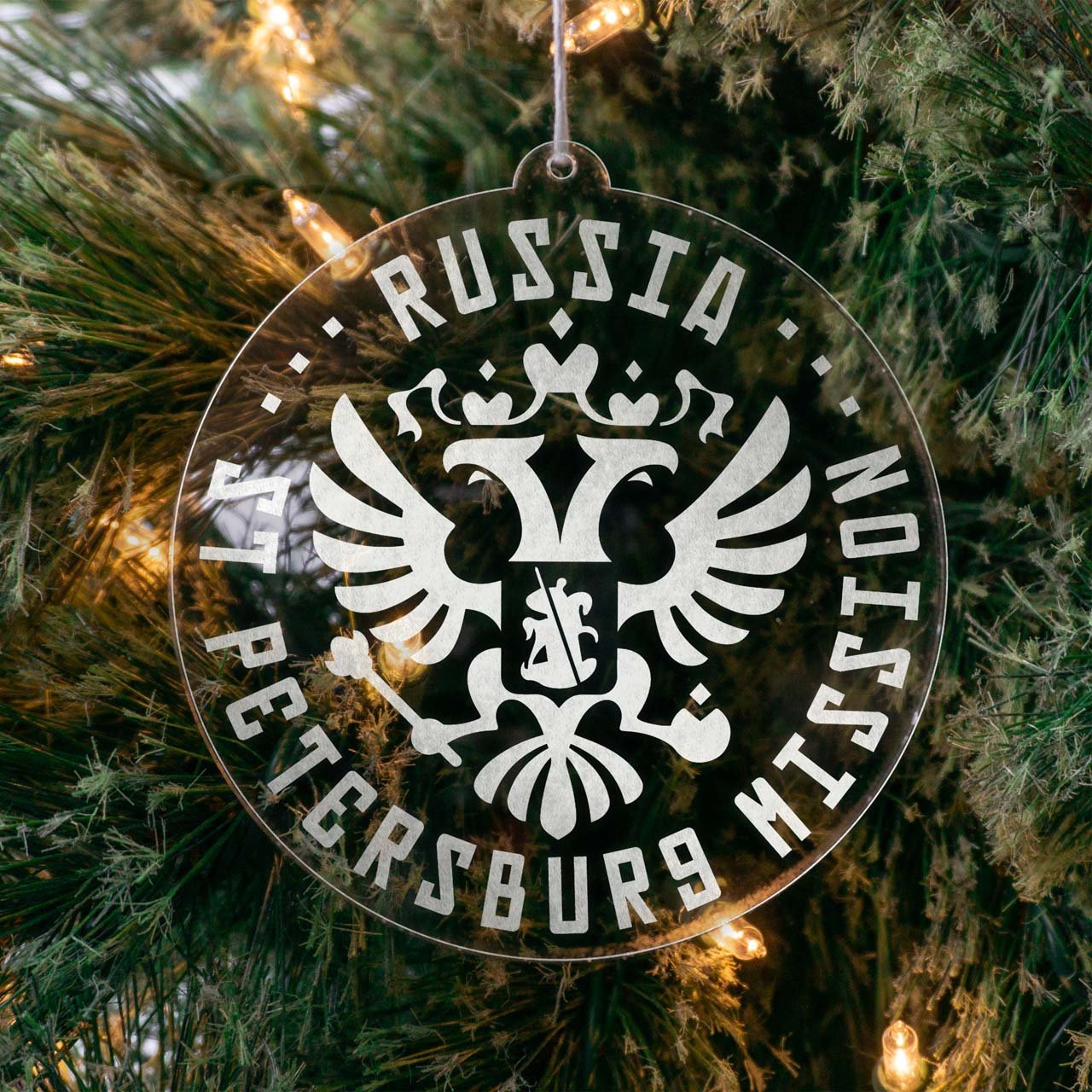 Russia Saint Petersburg Mission Christmas Ornament - Latter-Day Saint LDS Missionary Gift - Book of Mormon