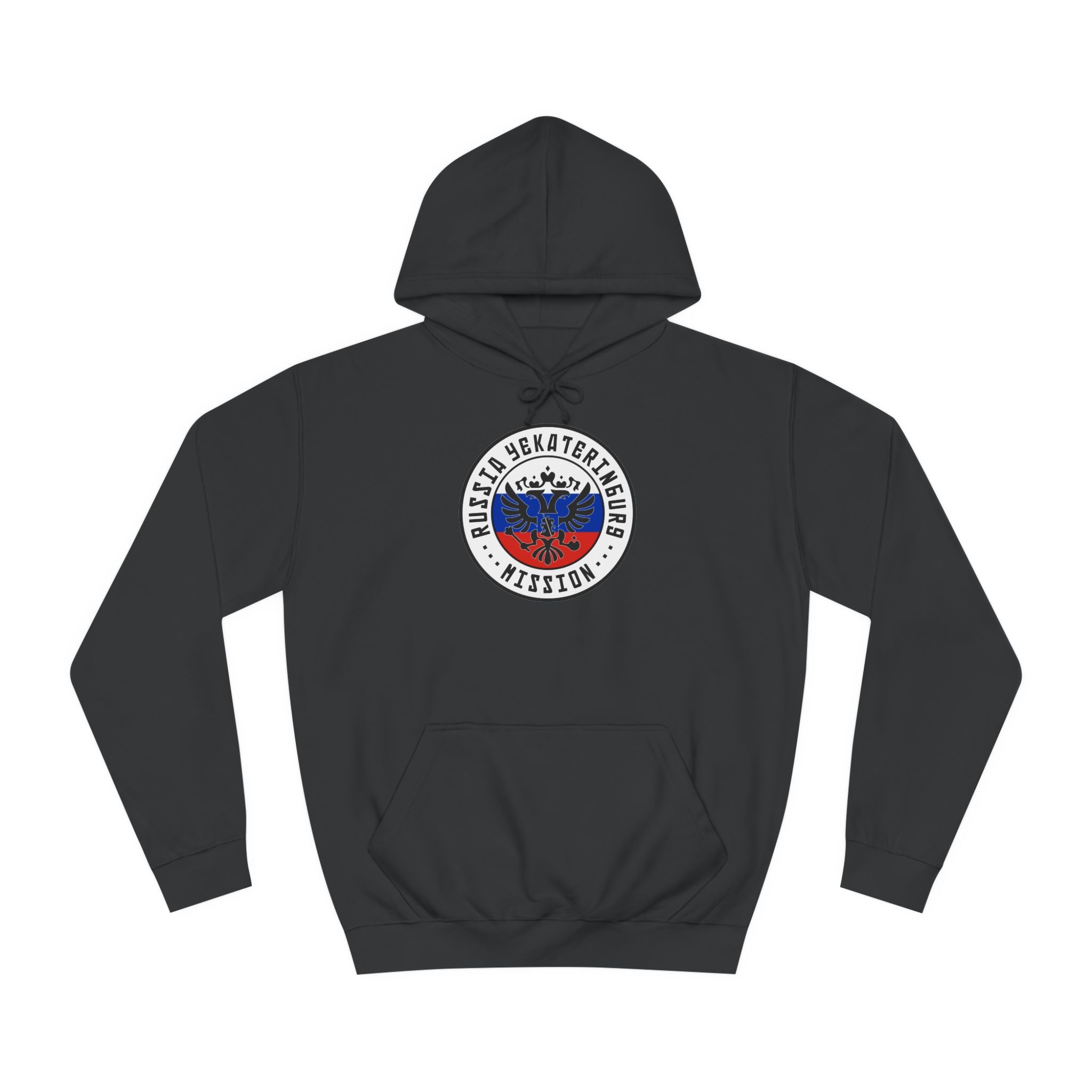 Russia Yekaterinburg Mission Flag Logo (White Border) College Hoodie - Mission Wishlist - LDS Missionary Gift Store