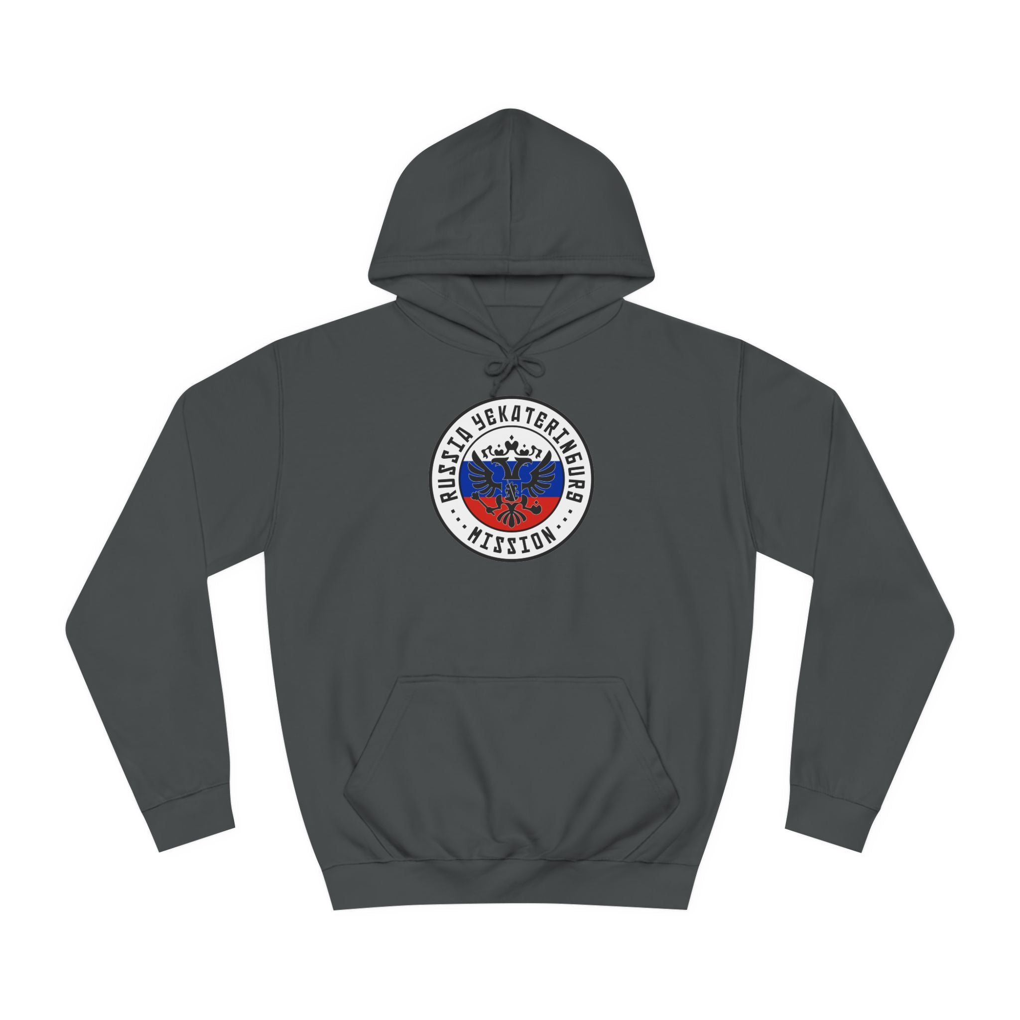 Russia Yekaterinburg Mission Flag Logo (White Border) College Hoodie - Mission Wishlist - LDS Missionary Gift Store