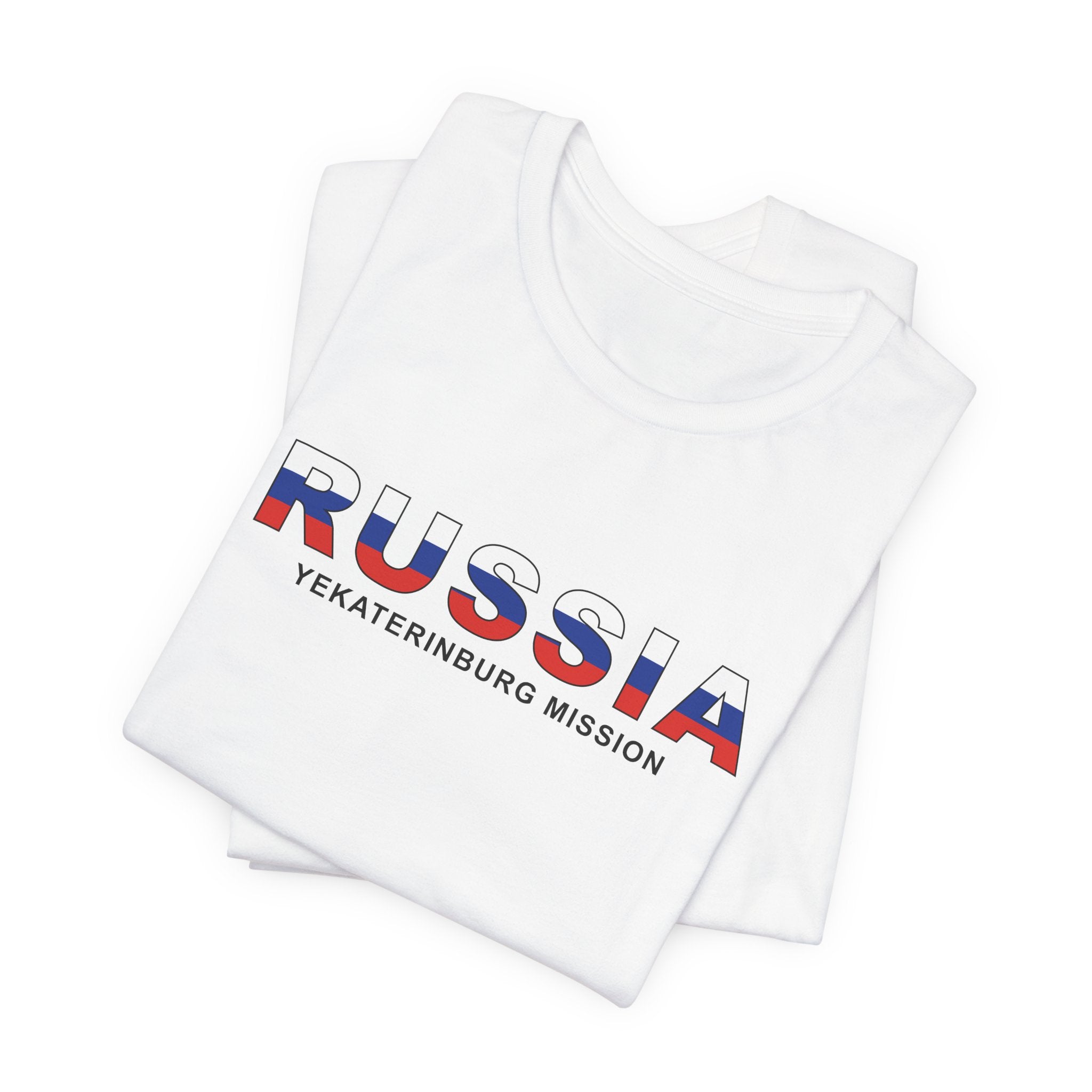 Russia Yekaterinburg Mission Flag Title T-shirt - Mission Wishlist - LDS Missionary Gift Store