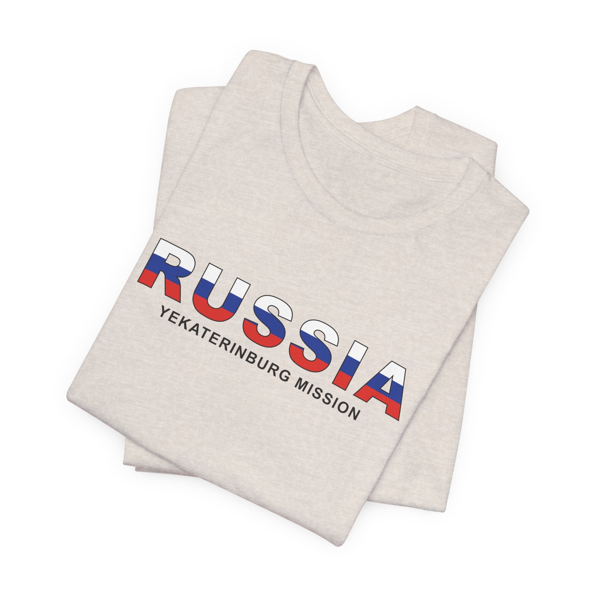 Russia Yekaterinburg Mission Flag Title T-shirt - Mission Wishlist - LDS Missionary Gift Store