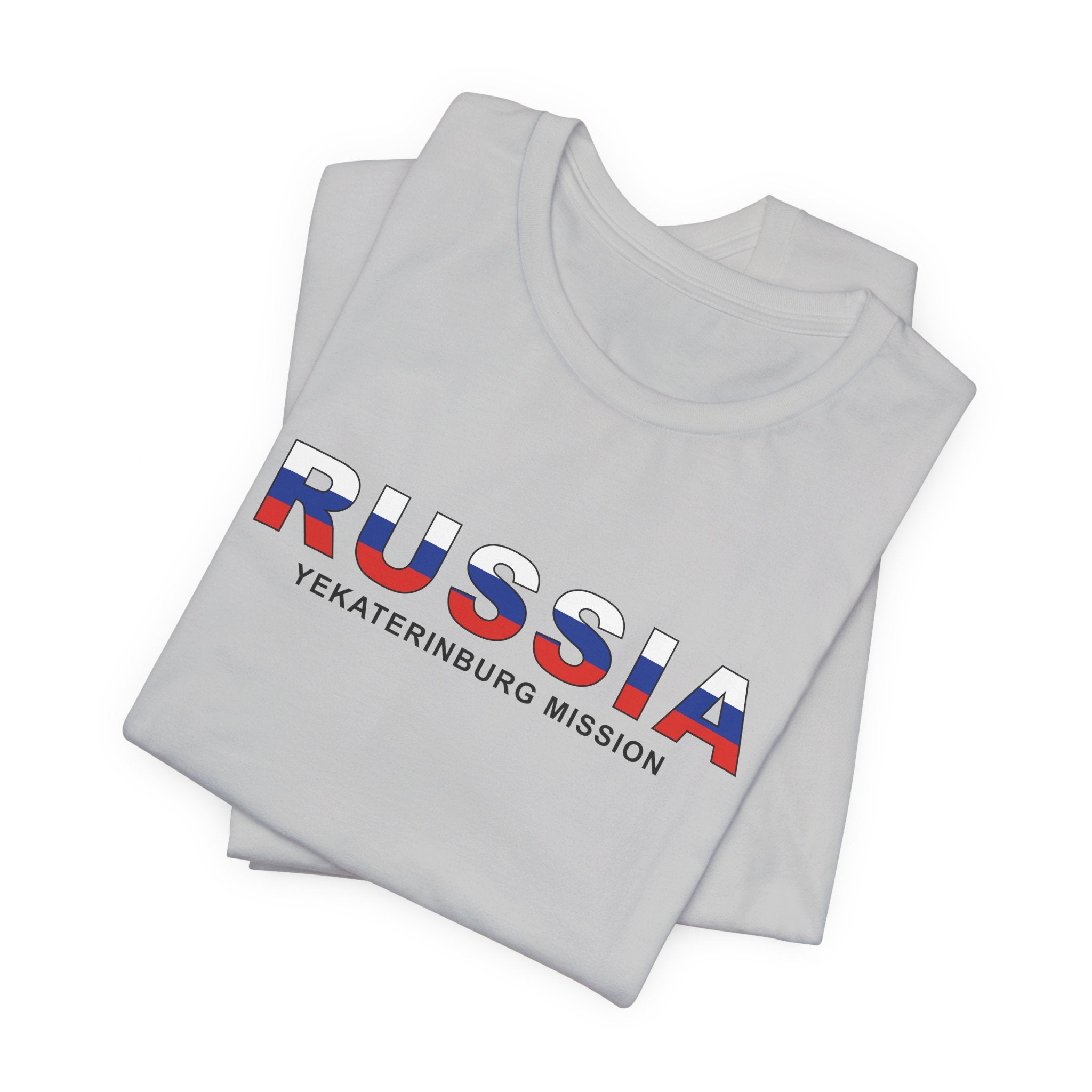 Russia Yekaterinburg Mission Flag Title T-shirt - Mission Wishlist - LDS Missionary Gift Store