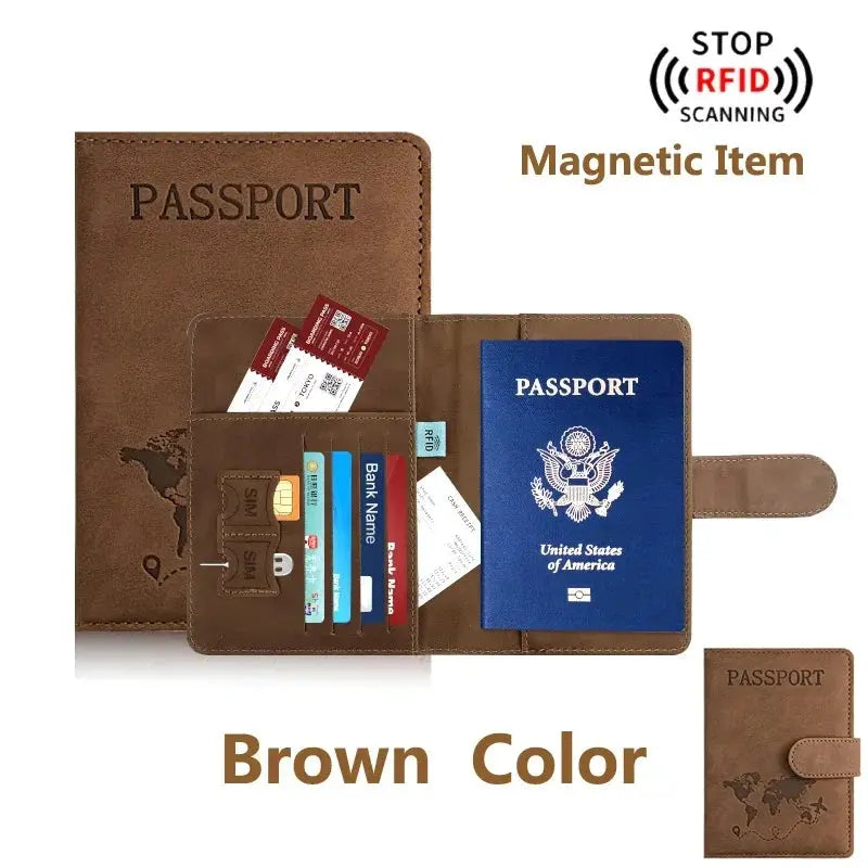 Passport Holder for Travel Essentials Passport Wallet Cover Case for Travel Accessories,Passport Book Holders for Women/Men