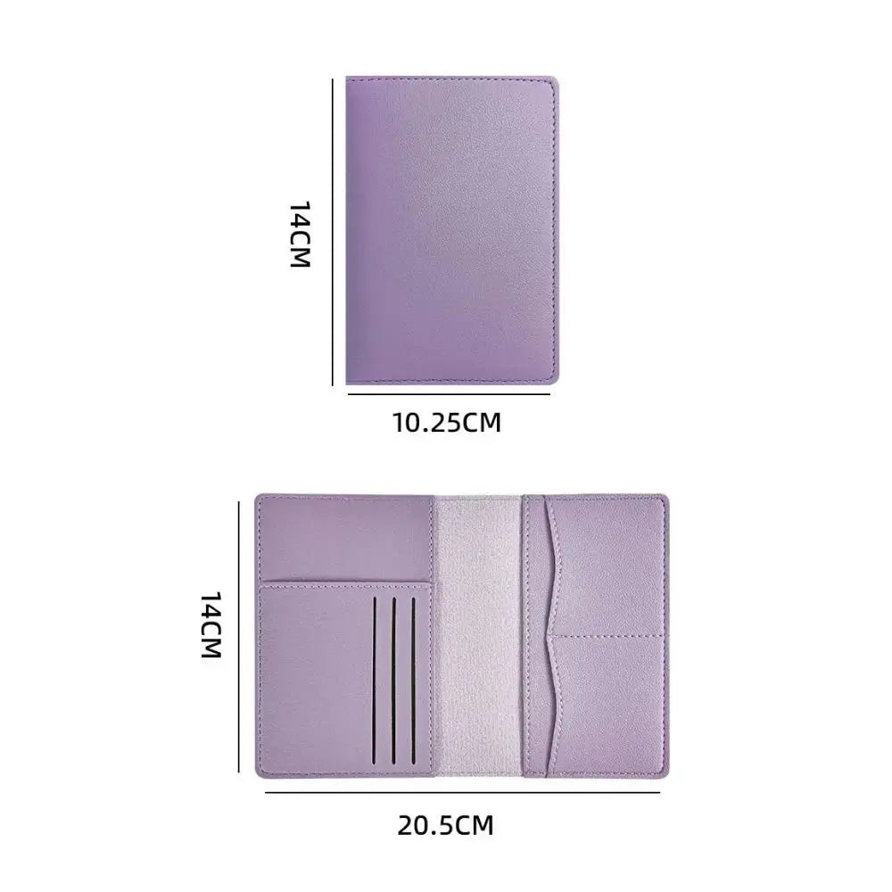 Travel PU Passport Cover High-capacity Multi-function Passport Bag Multiple Card Slots Travel Accessories