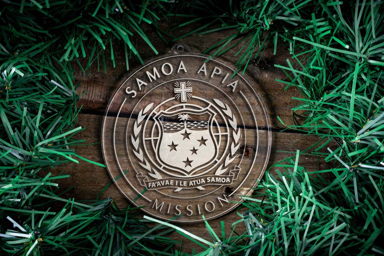 Samoa Apia Mission Christmas Ornament - Latter-Day Saint LDS Missionary Gift - Book of Mormon