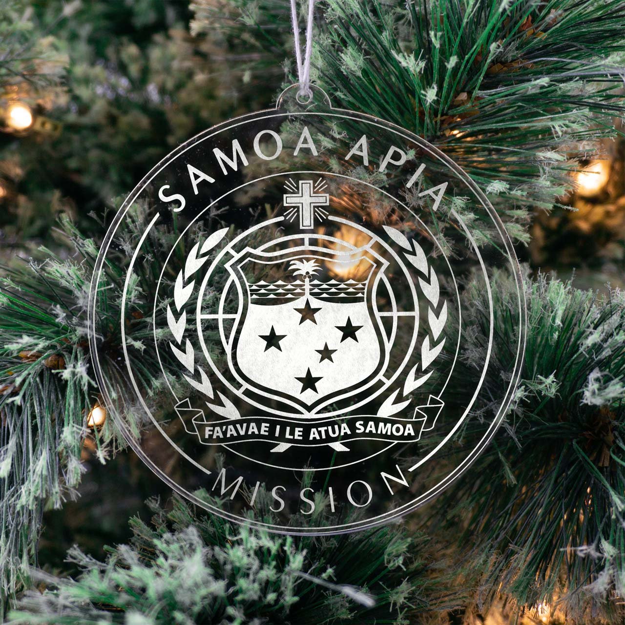 Samoa Apia Mission Christmas Ornament - Latter-Day Saint LDS Missionary Gift - Book of Mormon