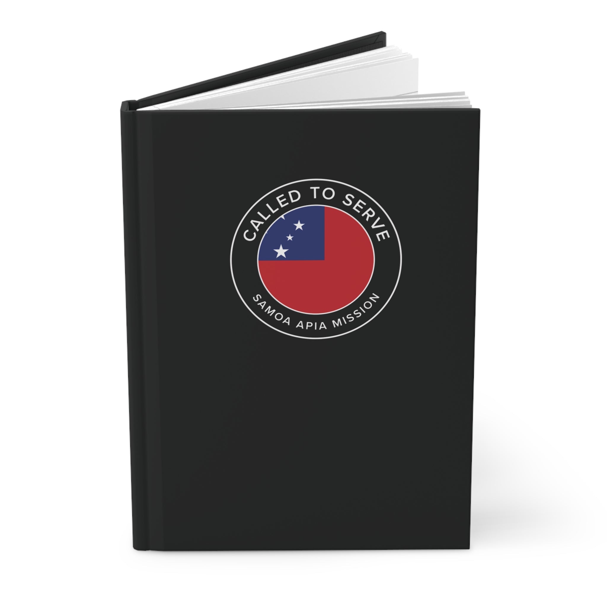 Samoa Apia Mission Circle Flag Called to Serve Black Hardcover Journal Matte - Latter-Day Saint LDS Missionary Gift - Book of Mormon