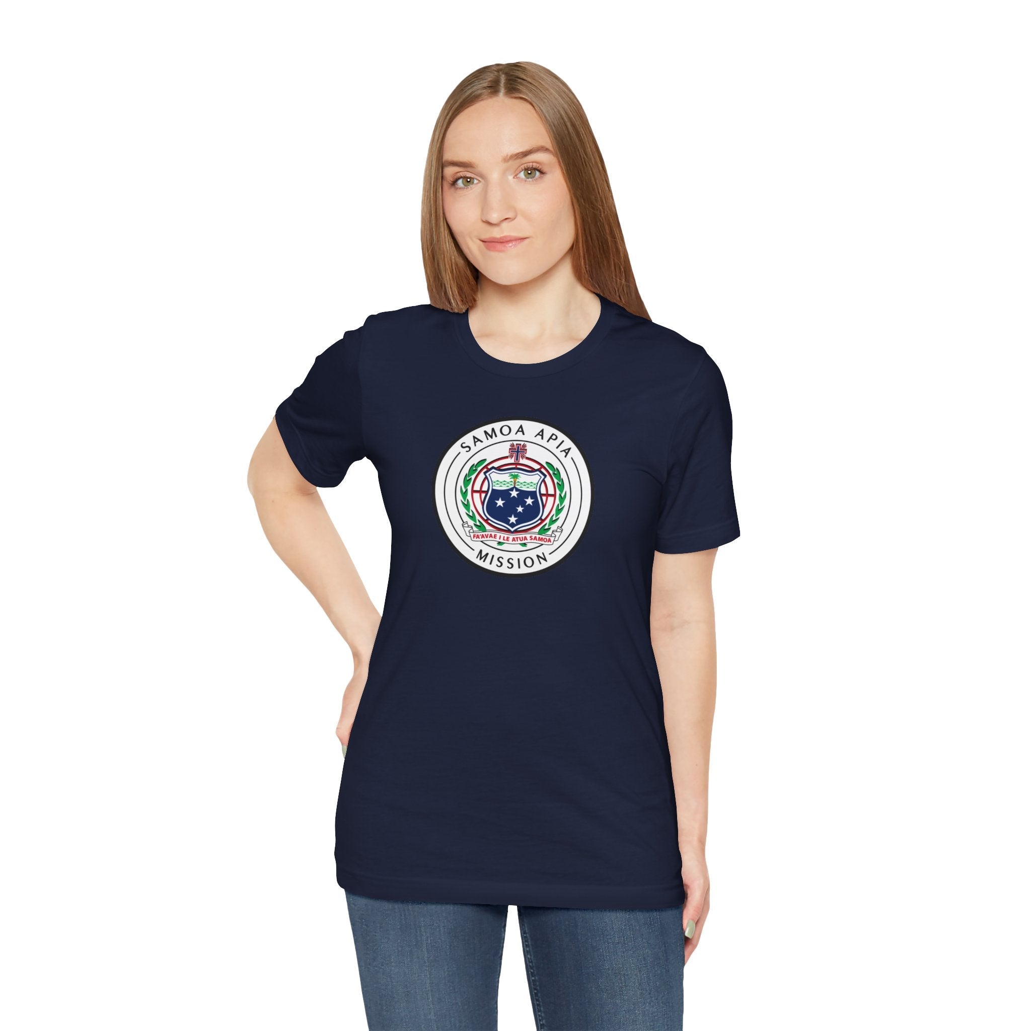 Samoa Apia Mission Flag Logo (White Border) T-shirt - Mission Wishlist - LDS Missionary Gift Store