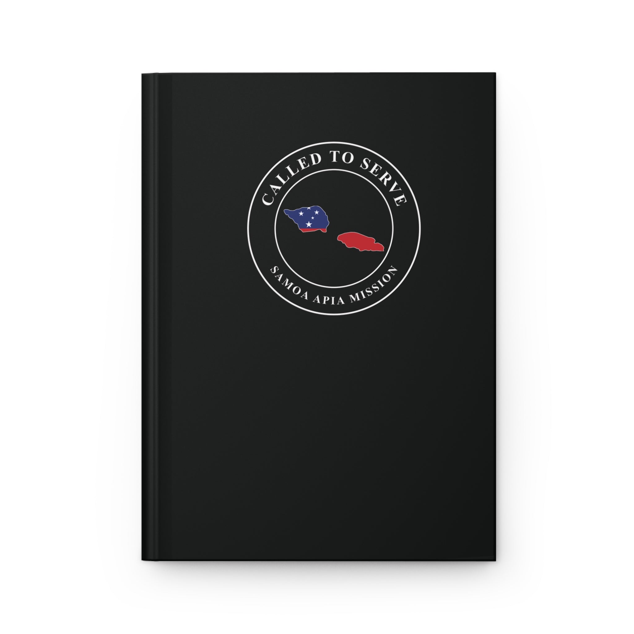 Samoa Apia Mission Flag Map Called to Serve Black Hardcover Journal Matte - Latter-Day Saint LDS Missionary Gift - Book of Mormon