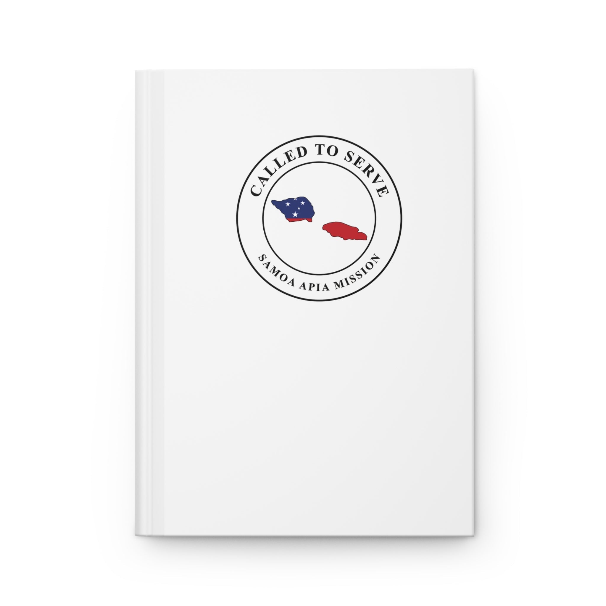 Samoa Apia Mission Flag Map Called to Serve White Hardcover Journal Matte - Mission Wishlist - LDS Missionary Gift Store