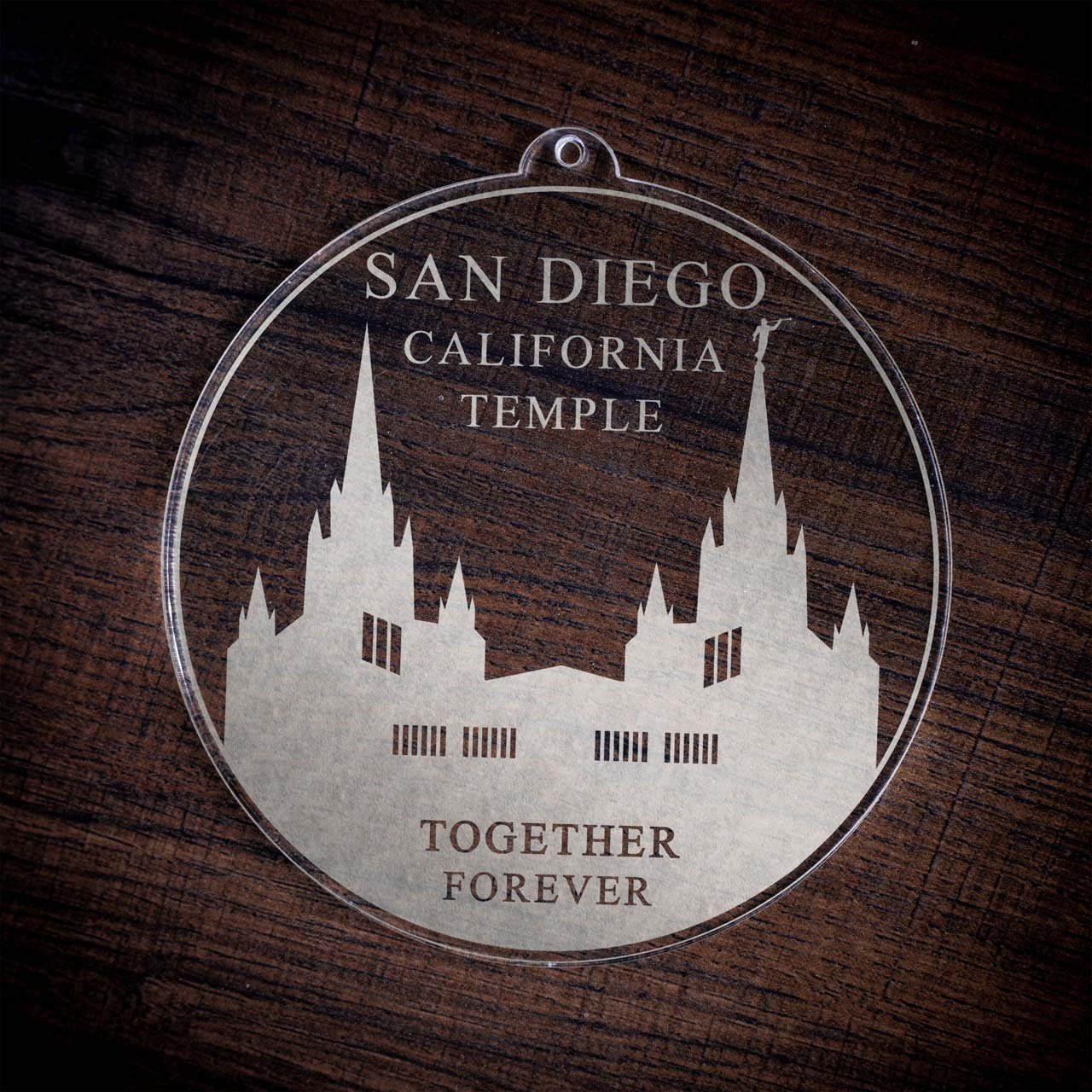 San Diego California Temple Christmas Ornament - Latter-Day Saint LDS Missionary Gift - Book of Mormon