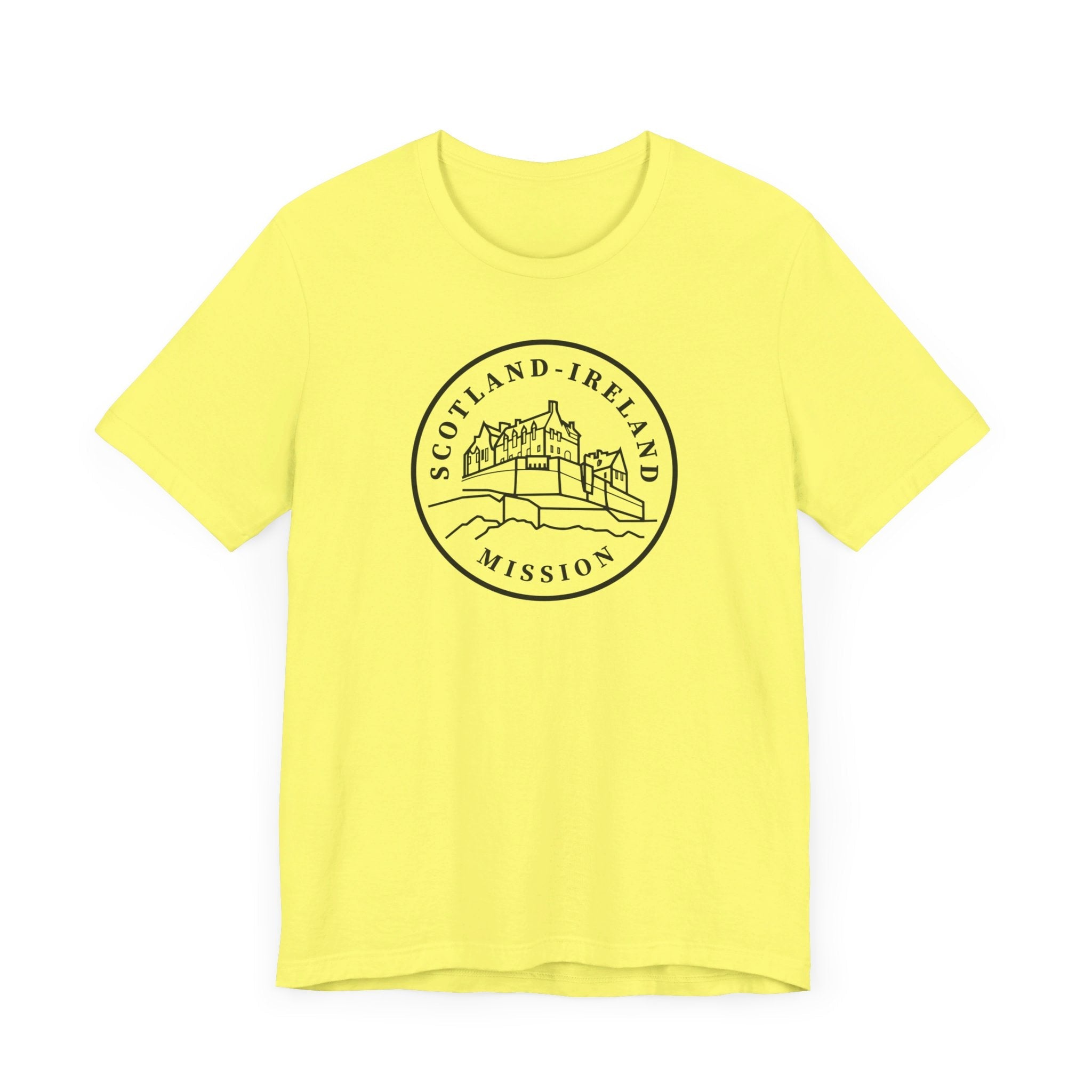 Scotland Ireland Mission Circular Monochrome Logo T-Shirt - Mission Wishlist - LDS Missionary Gift Store